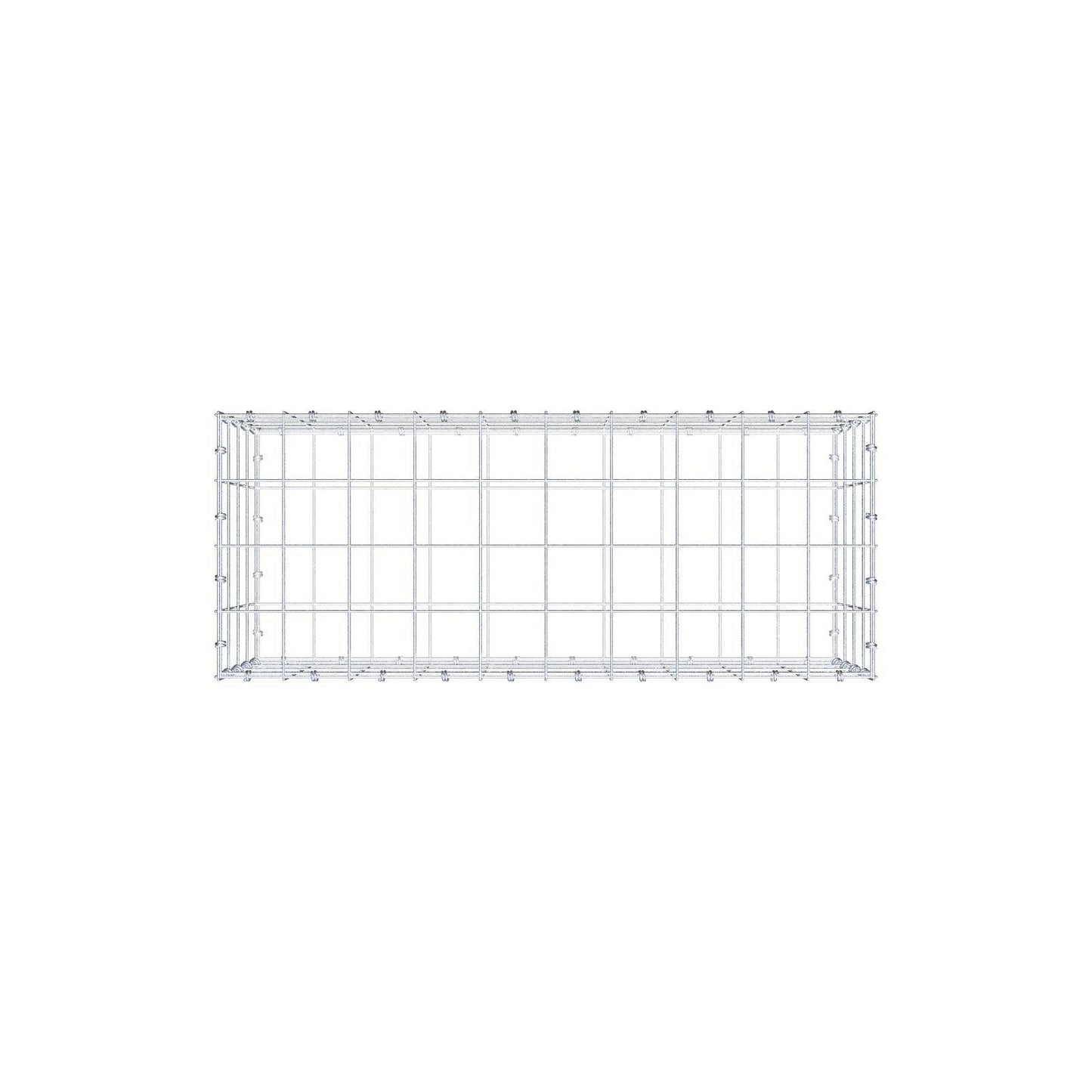 Gabion 100 cm x 40 cm x 40 cm (L x H x D), mesh size 10 x 10 cm, spiral ring