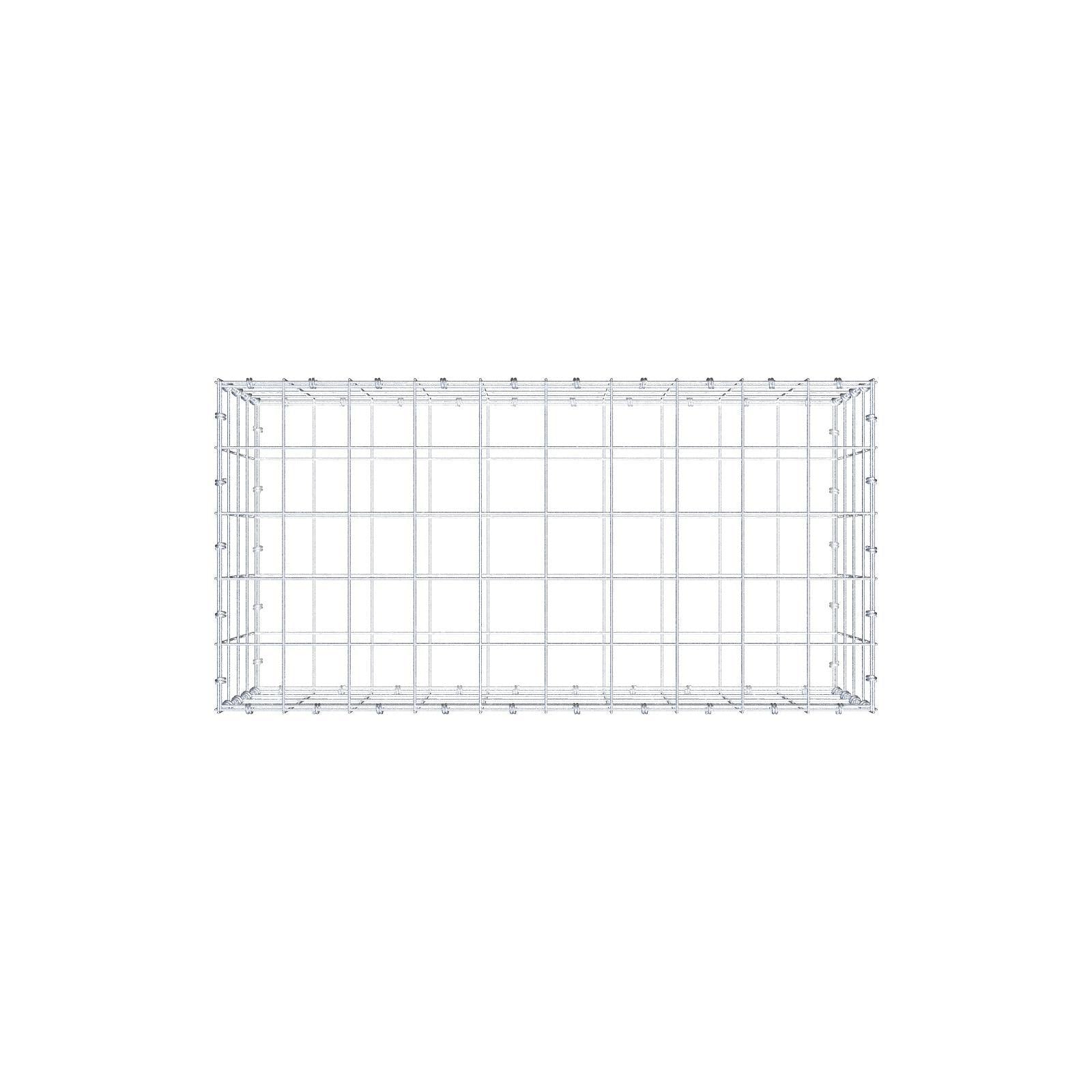 Gabion 100 cm x 40 cm x 50 cm (L x H x D), maskstorlek 10 x 10 cm, spiralring