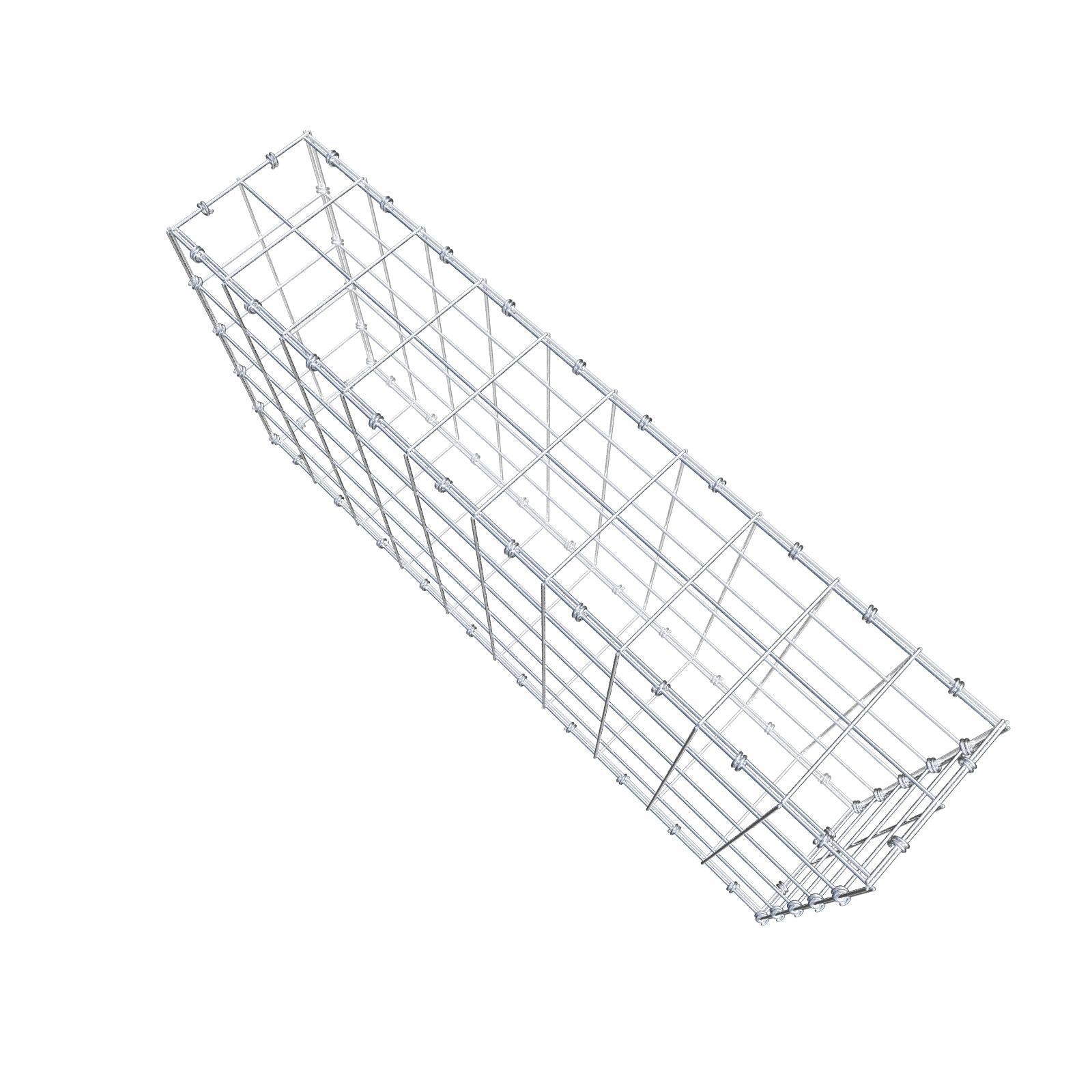 Gabion 100 cm x 50 cm x 20 cm (L x H x P), mailles 10 x 10 cm, anneau en spirale