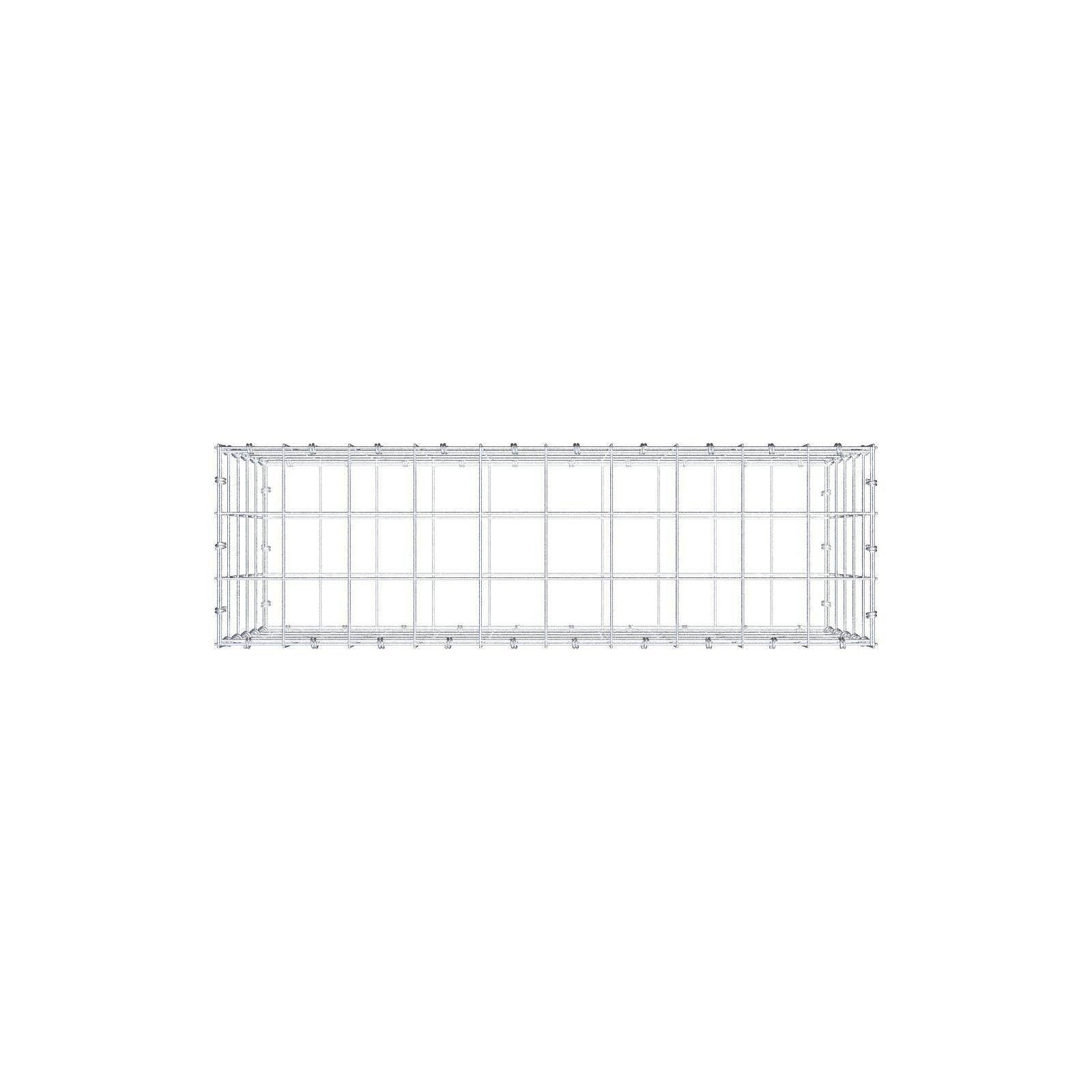 Gabion 100 cm x 50 cm x 30 cm (L x H x D), maskstorlek 10 x 10 cm, spiralring