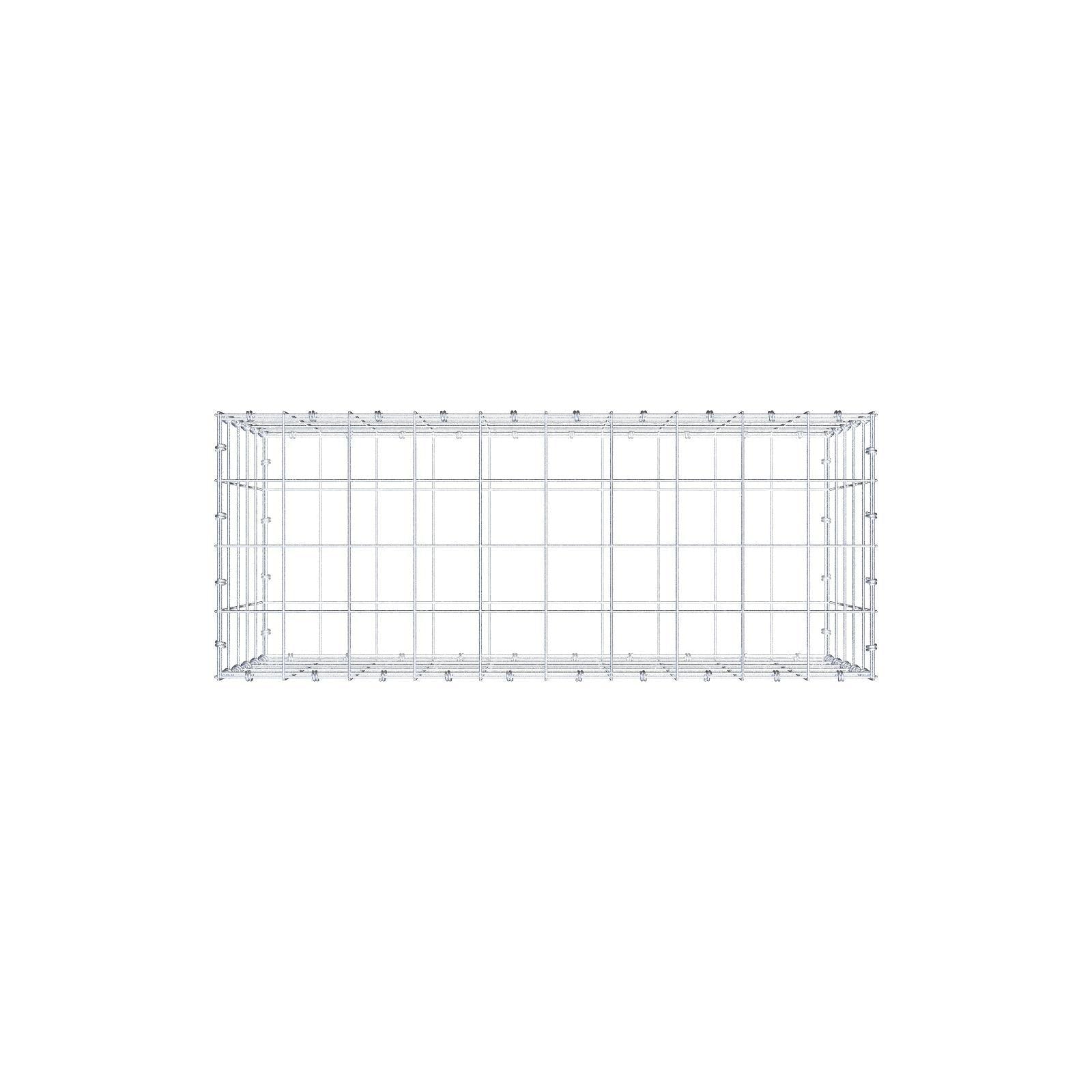 Gabion 100 cm x 50 cm x 40 cm (L x H x D), maskstorlek 10 x 10 cm, spiralring
