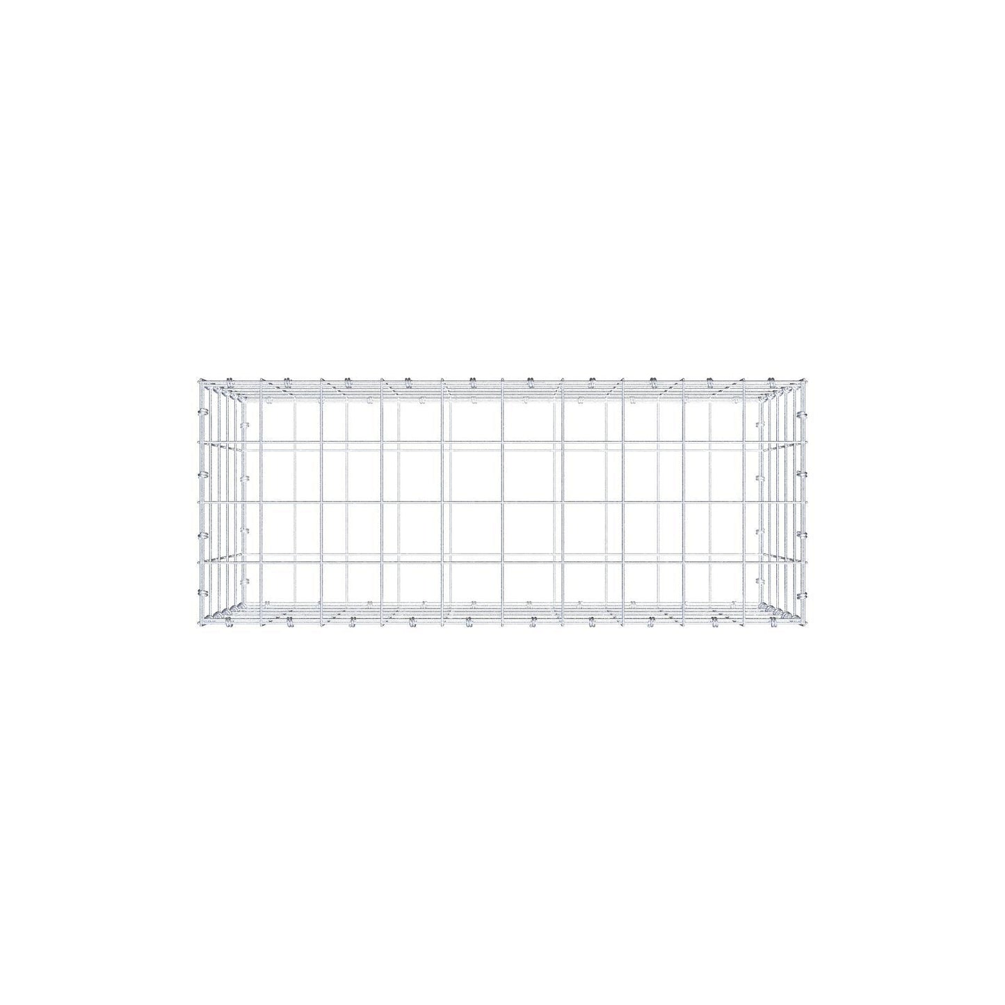 Schanskorf 100 cm x 50 cm x 40 cm (L x H x D), maaswijdte 10 x 10 cm, spiraalring