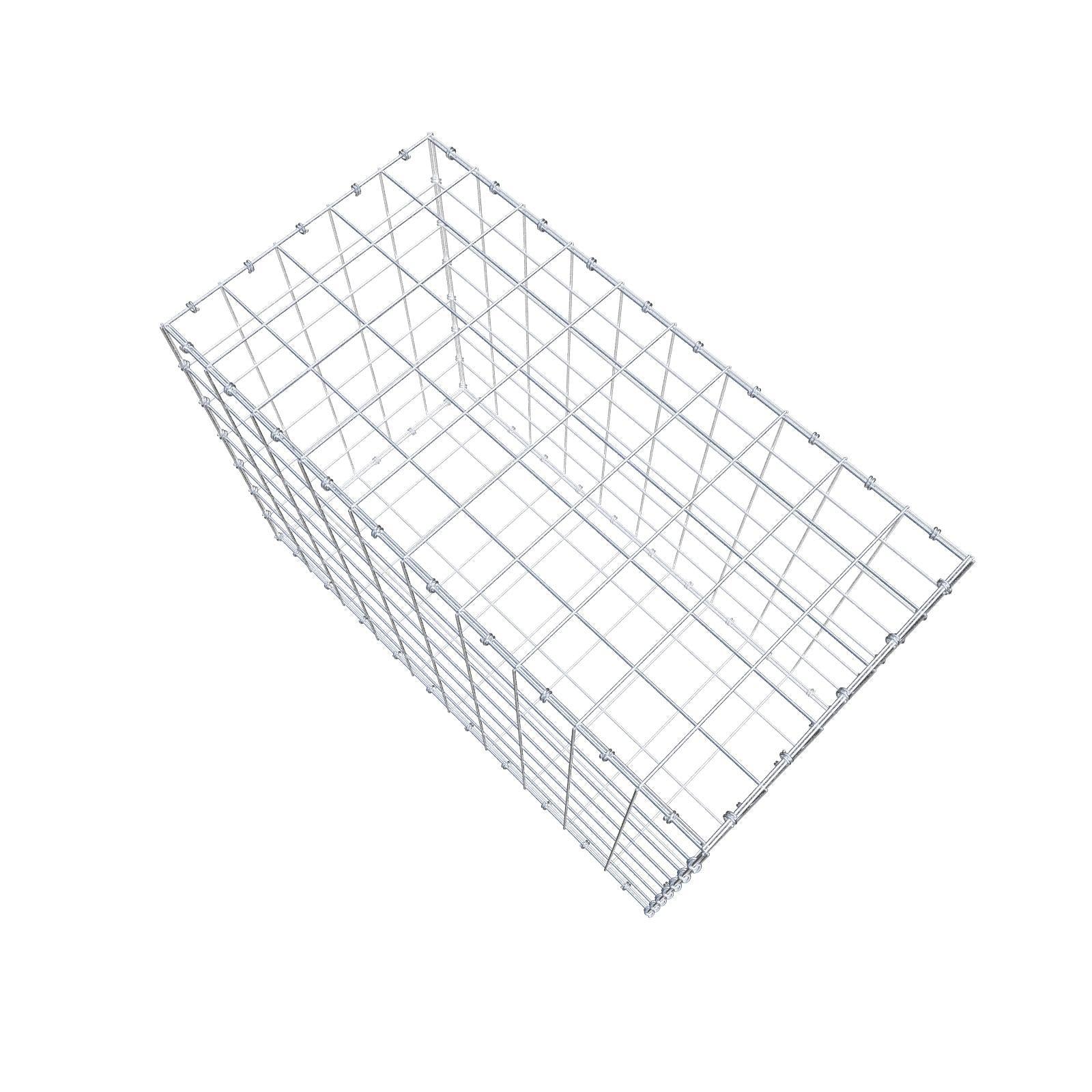Gabion 100 cm x 70 cm x 50 cm (L x H x P), mailles 10 x 10 cm, anneau en spirale