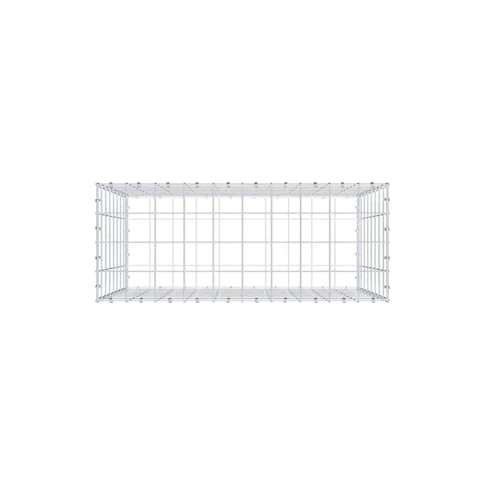 Gabion 100 cm x 80 cm x 40 cm (L x H x D), maskstorlek 10 x 10 cm, spiralring