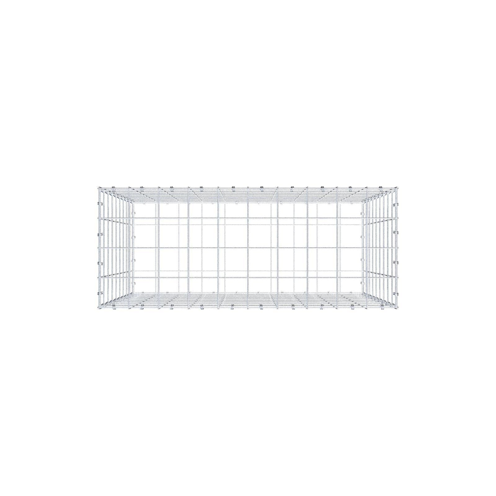 Gabbione 100 cm x 90 cm x 40 cm (L x H x P), maglia 10 x 10 cm, anello a spirale