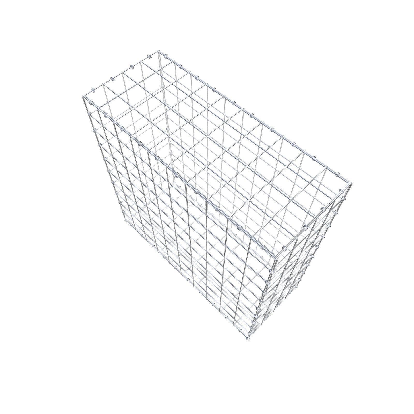 Gabion 100 cm x 100 cm x 40 cm (L x H x P), mailles 10 x 10 cm, anneau en spirale