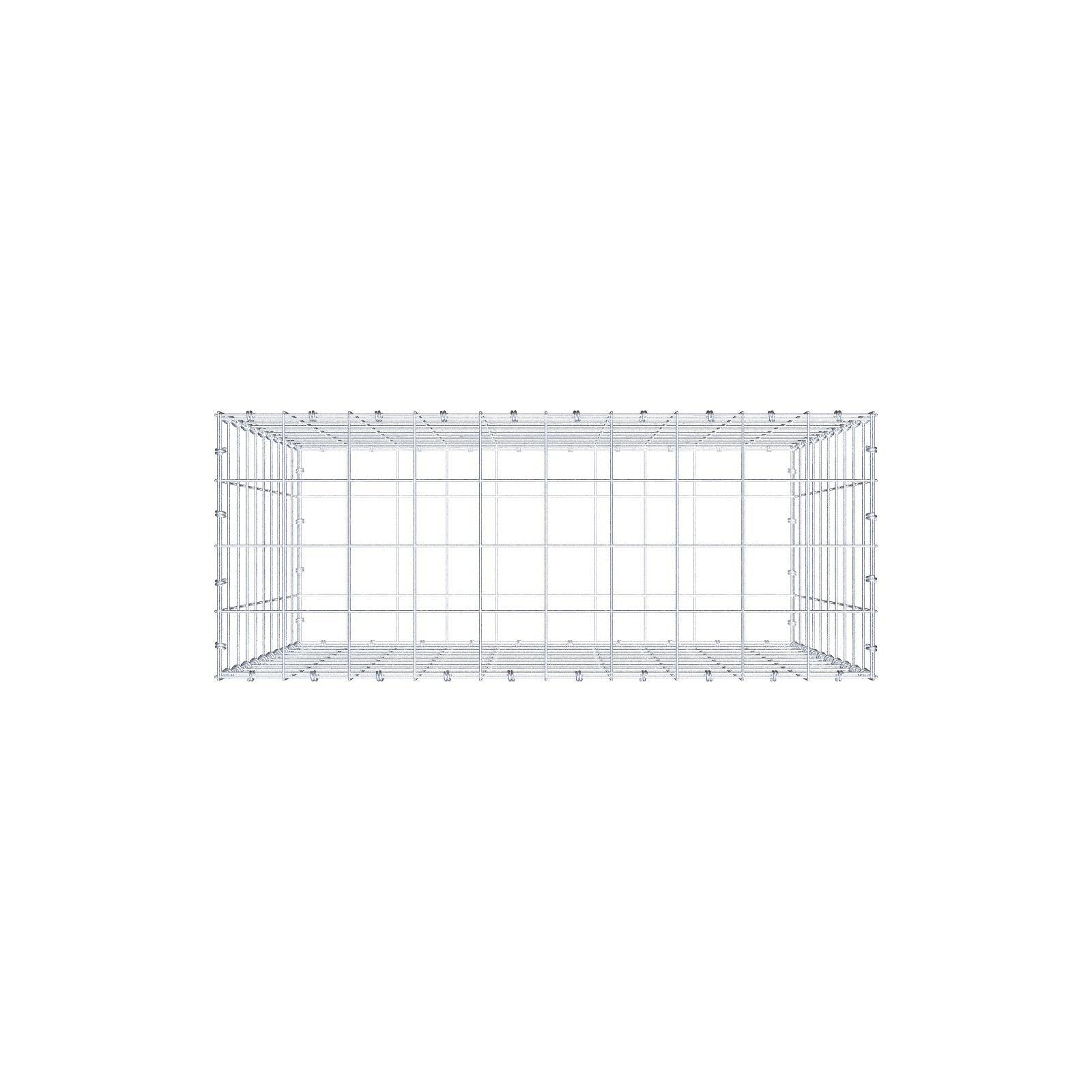 Gabion 100 cm x 100 cm x 40 cm (L x H x P), mailles 10 x 10 cm, anneau en spirale