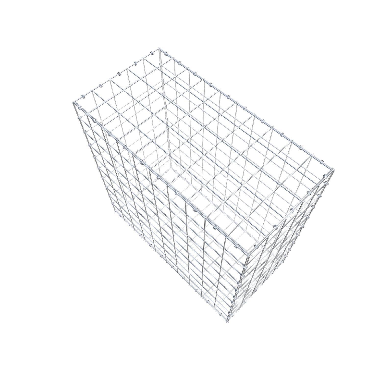 Gabion 100 cm x 100 cm x 50 cm (L x H x P), mailles 10 x 10 cm, anneau en spirale