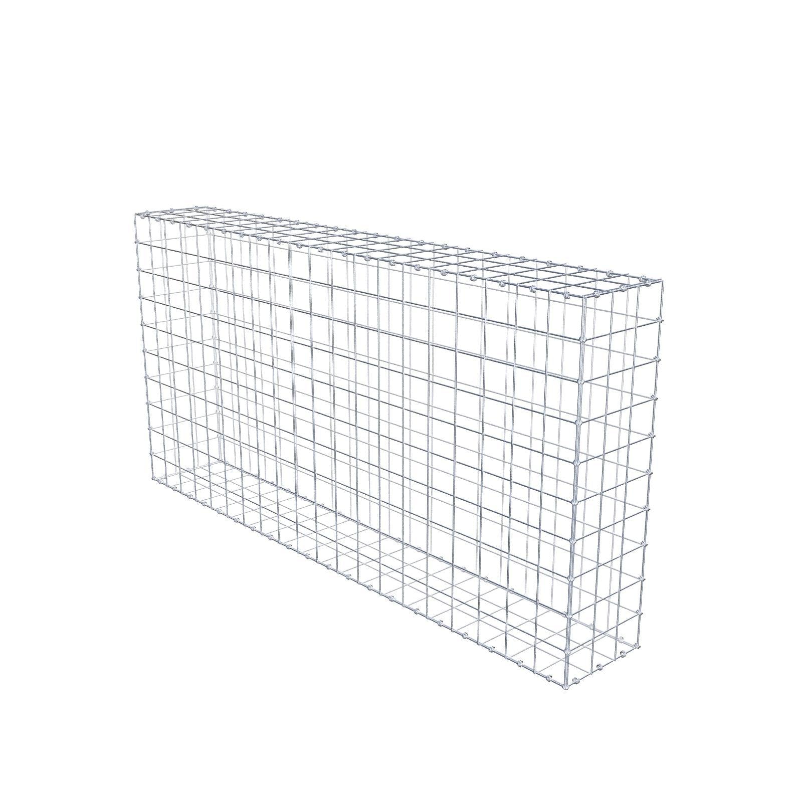 Gabion 200 cm x 100 cm x 30 cm (L x H x D), maskstorlek 10 x 10 cm, spiralring