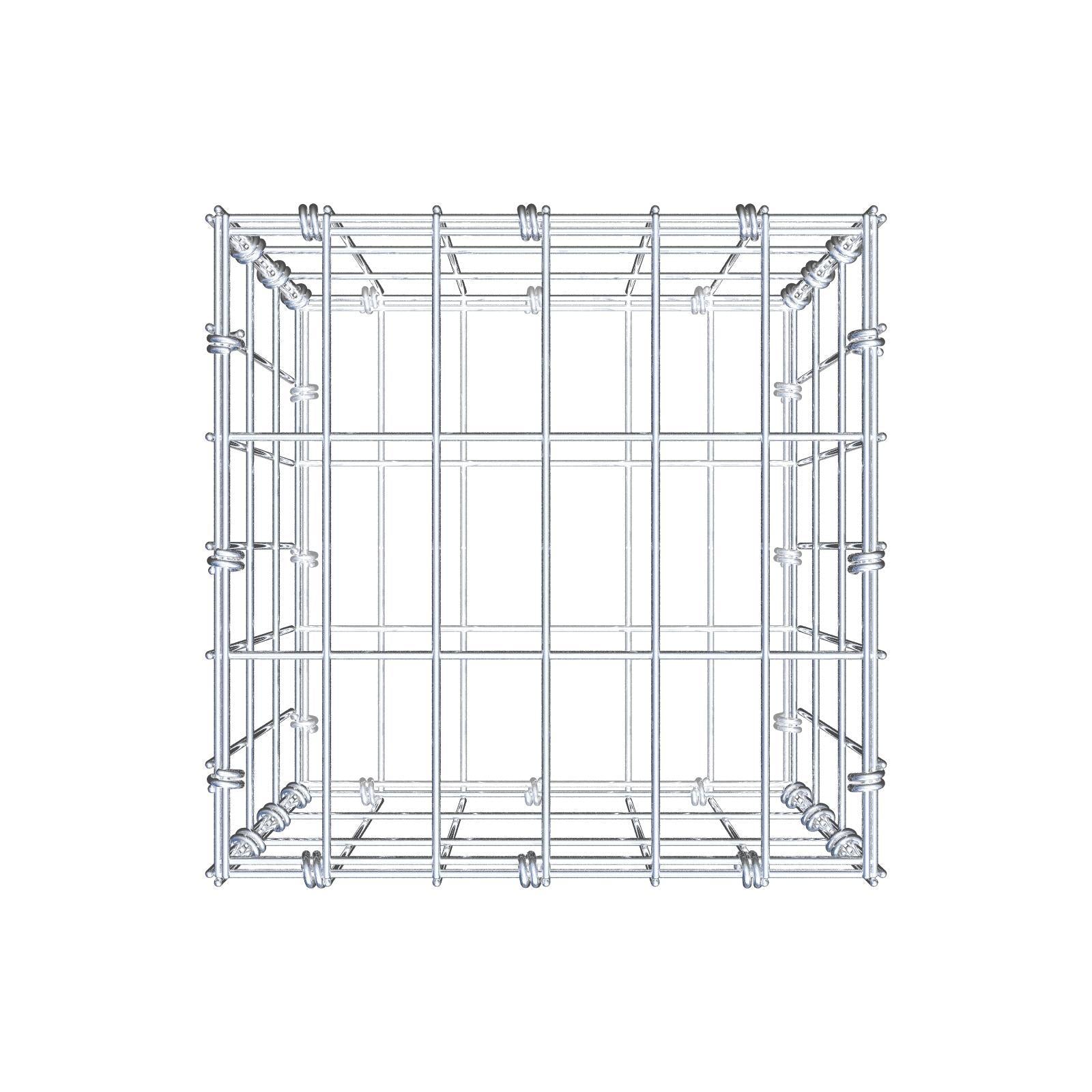 Gabione 30 cm x 30 cm x 30 cm (L x H x T), Maschenweite 5 x 10 cm, Spiralring