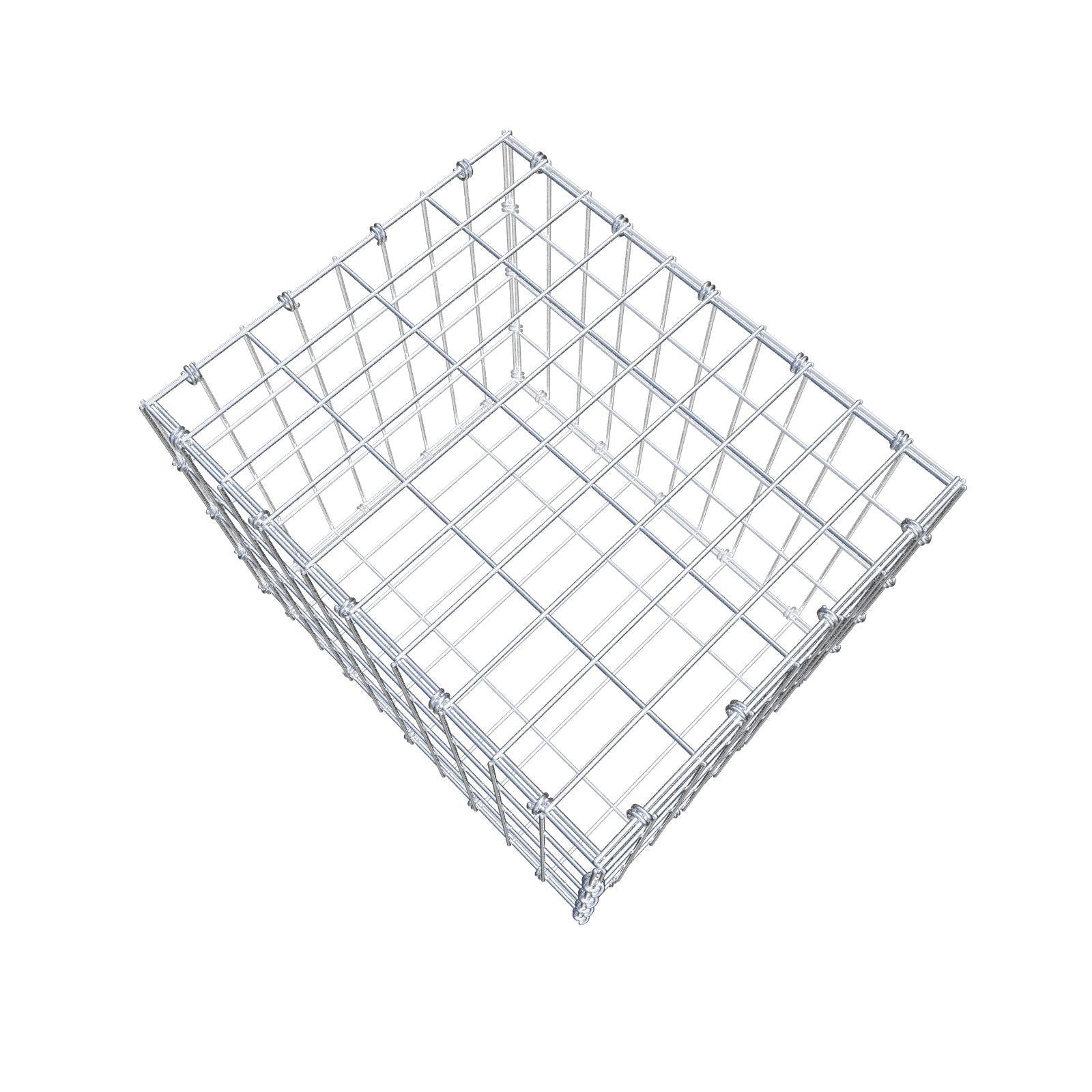 Gabion 50 cm x 40 cm x 40 cm (L x H x P), mailles 5 x 10 cm, anneau en spirale