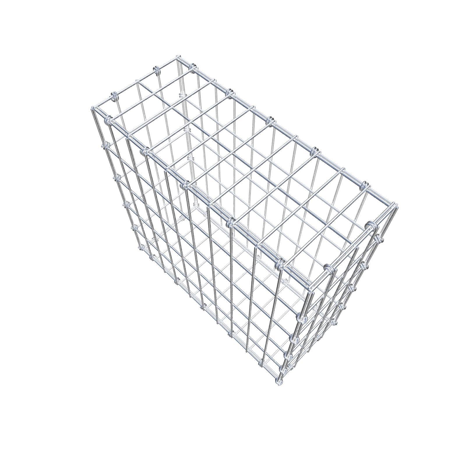 Gabion 50 cm x 50 cm x 20 cm (L x H x P), mailles 5 x 10 cm, anneau en spirale