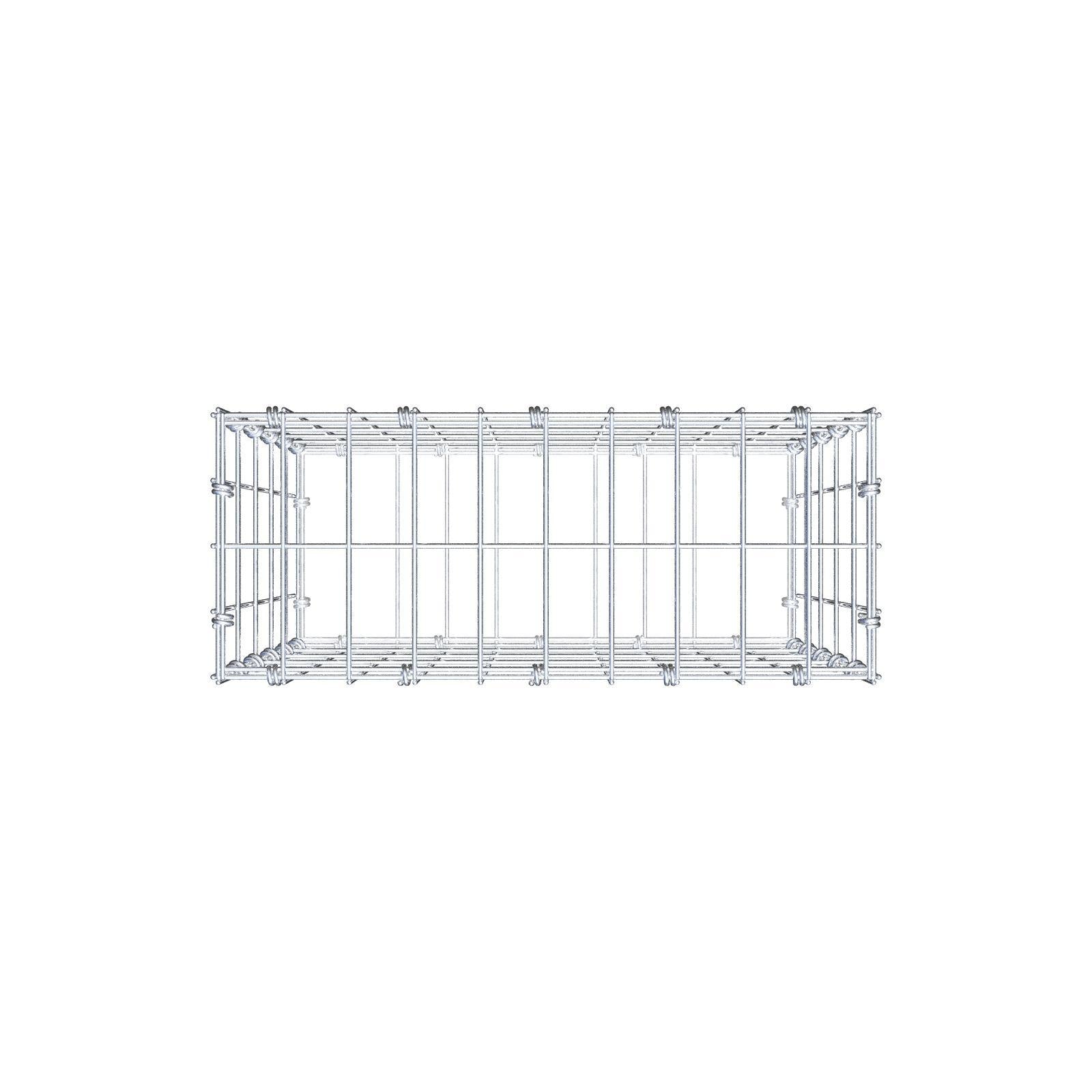 Gabion 50 cm x 50 cm x 20 cm (L x H x P), mailles 5 x 10 cm, anneau en spirale