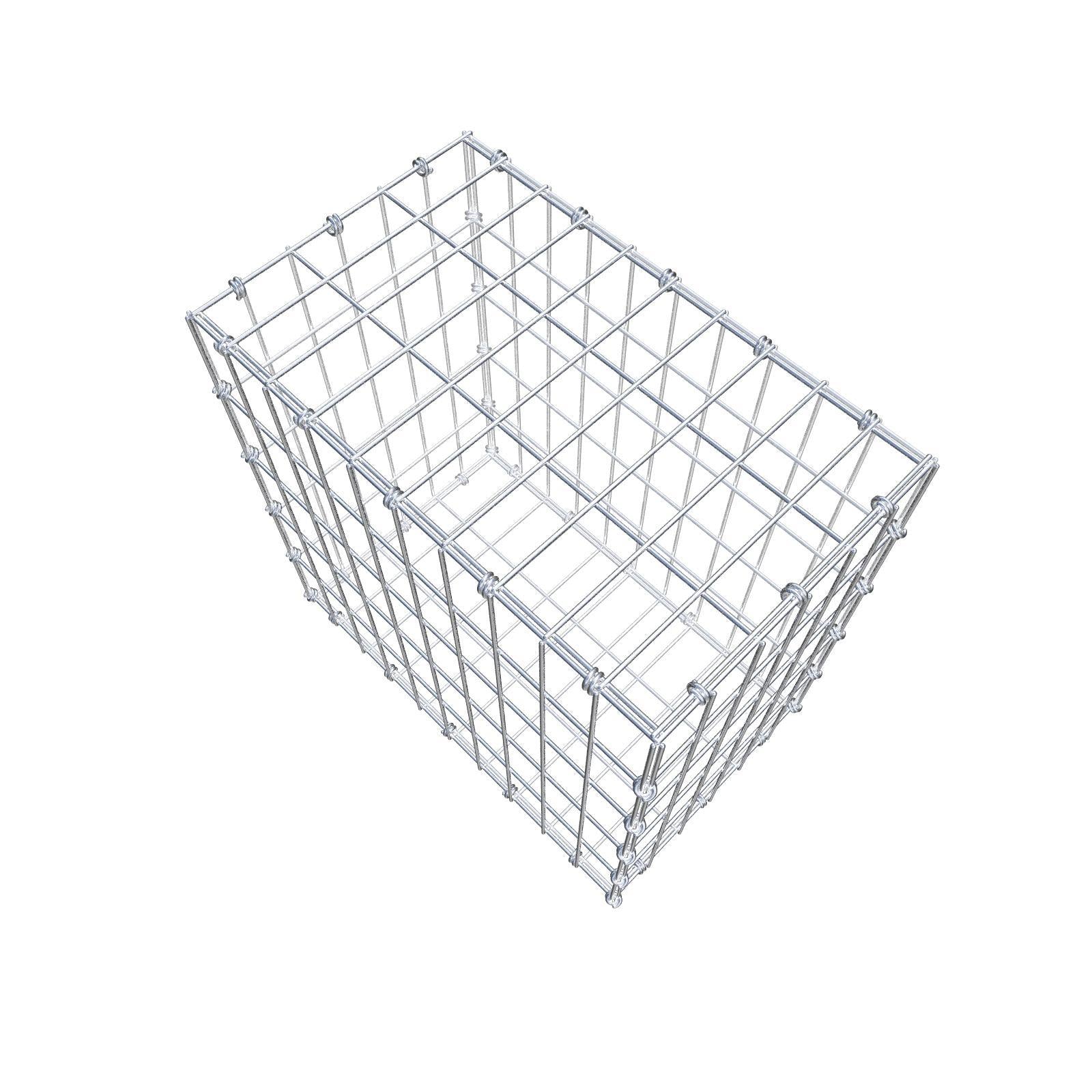 Gabion 50 cm x 50 cm x 30 cm (L x H x P), mailles 5 x 10 cm, anneau en spirale