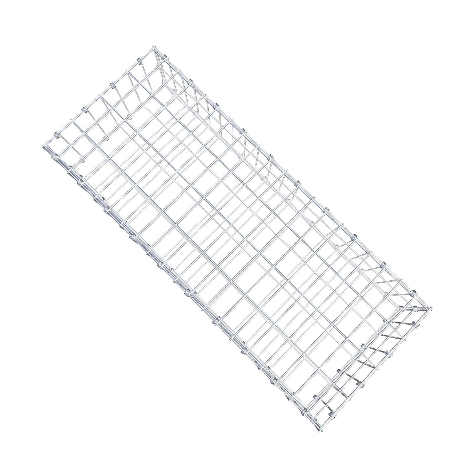 Gabbione 100 cm x 20 cm x 40 cm (L x H x P), maglia 5 x 10 cm, anello a spirale