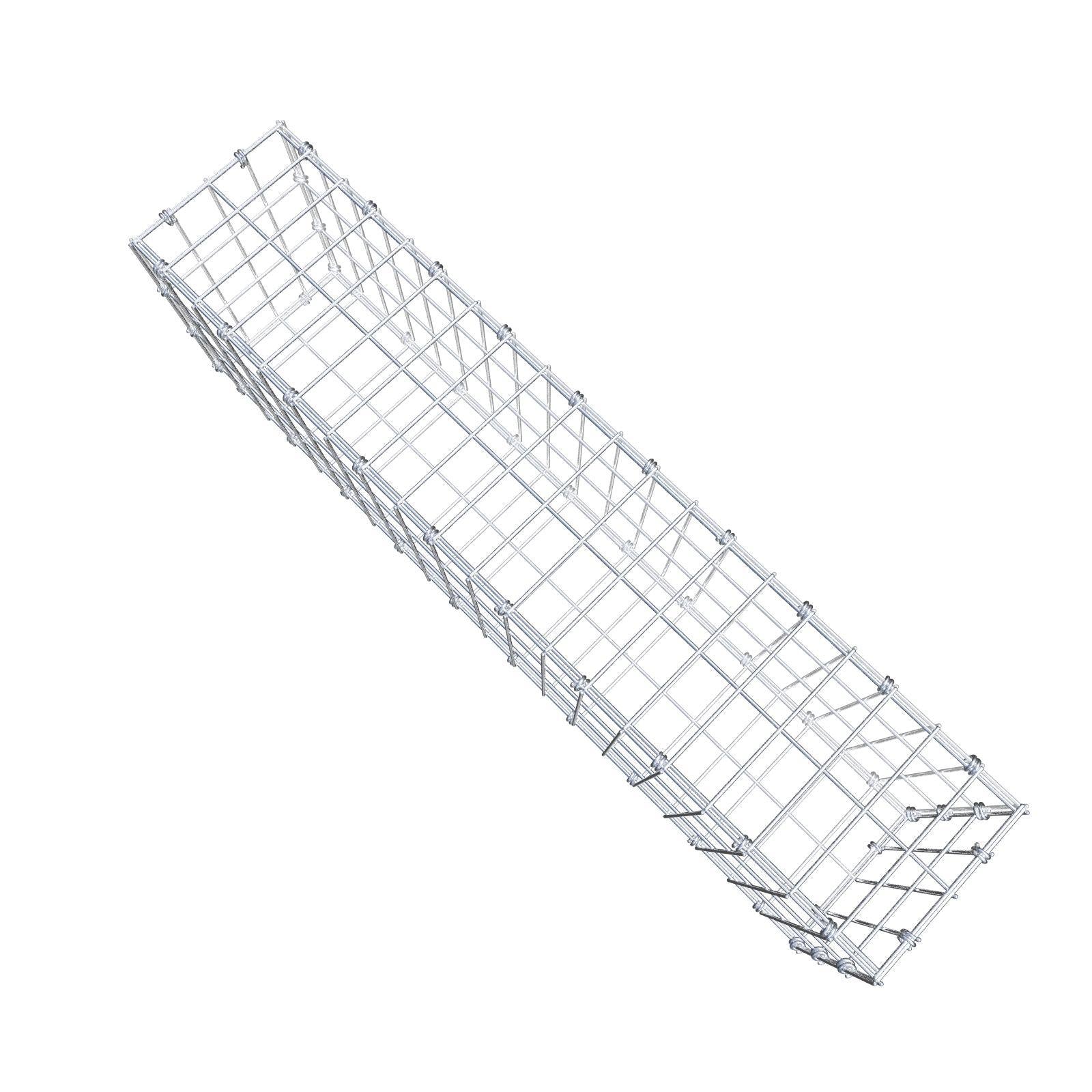 Gabion 100 cm x 30 cm x 20 cm (L x H x P), mailles 5 x 10 cm, anneau en spirale