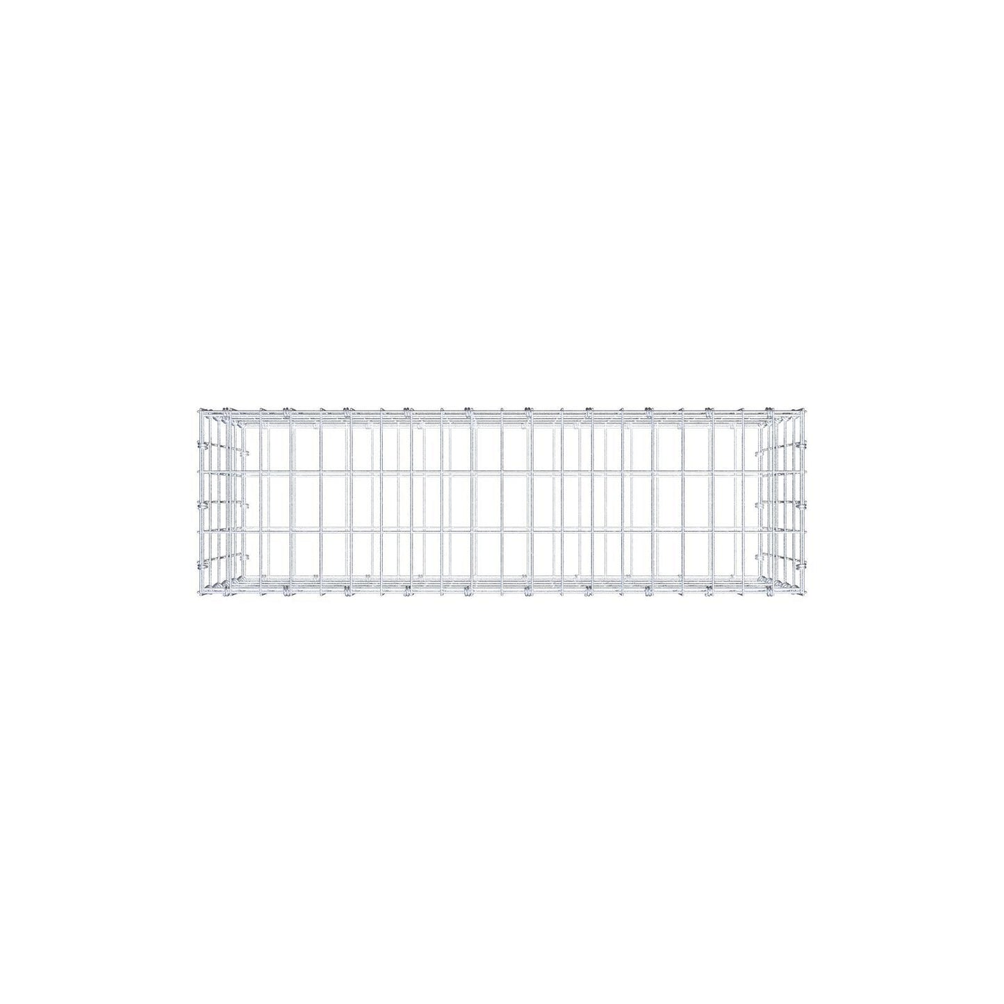 Gabbione 100 cm x 50 cm x 30 cm (L x H x P), maglia 5 x 10 cm, anello a spirale