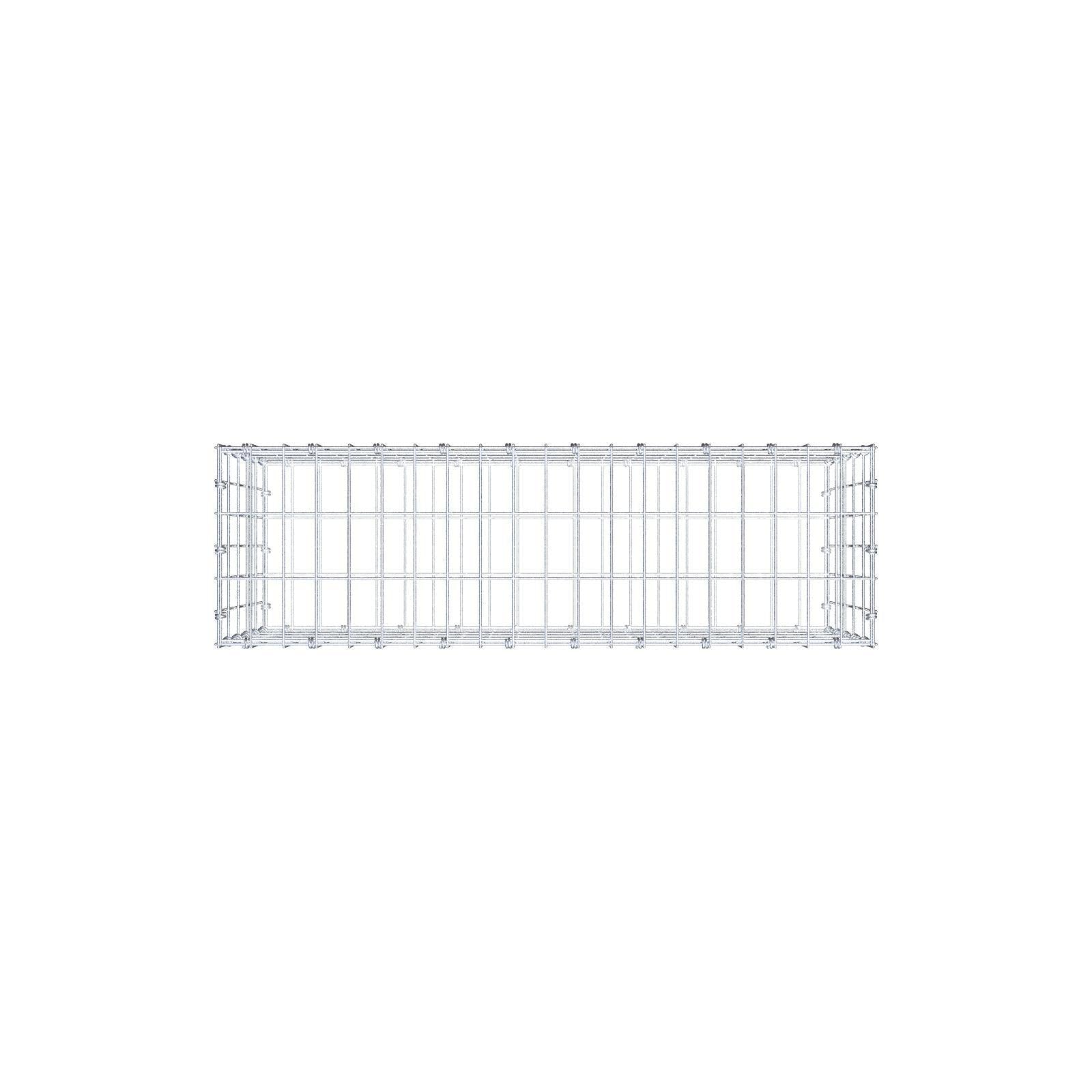 Gabião 100 cm x 50 cm x 30 cm (C x A x P), malhagem 5 x 10 cm, anel espiral
