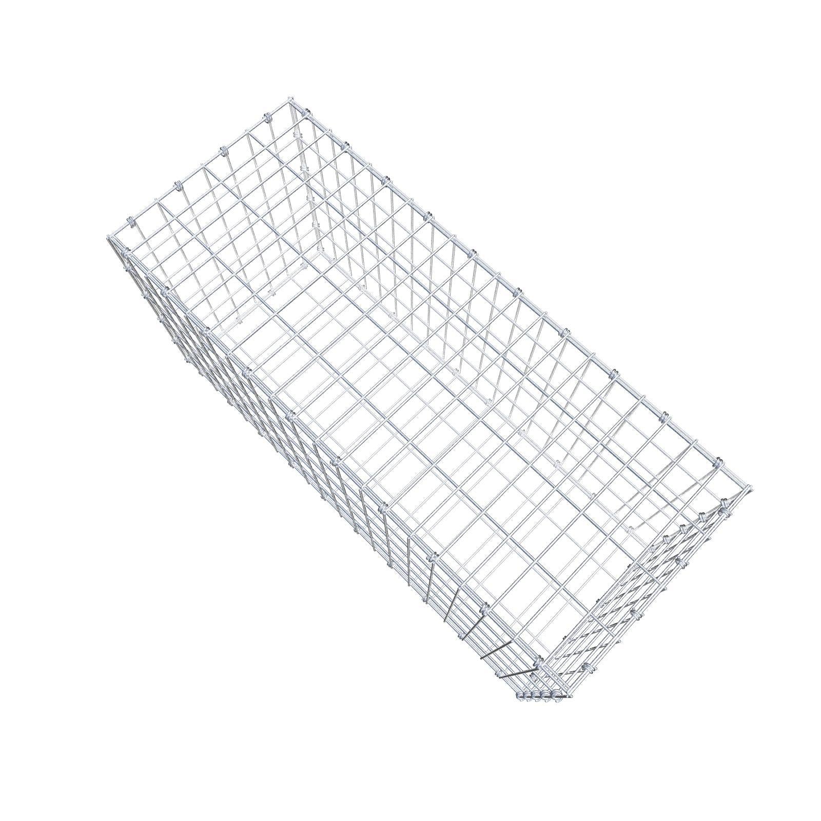 Gavión 100 cm x 50 cm x 40 cm (L x A x P), luz de malla 5 x 10 cm, anillo en espiral