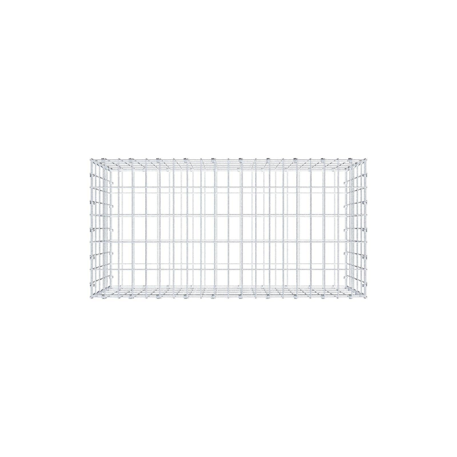 Gabião 100 cm x 50 cm x 50 cm (C x A x P), malhagem 5 x 10 cm, anel espiral