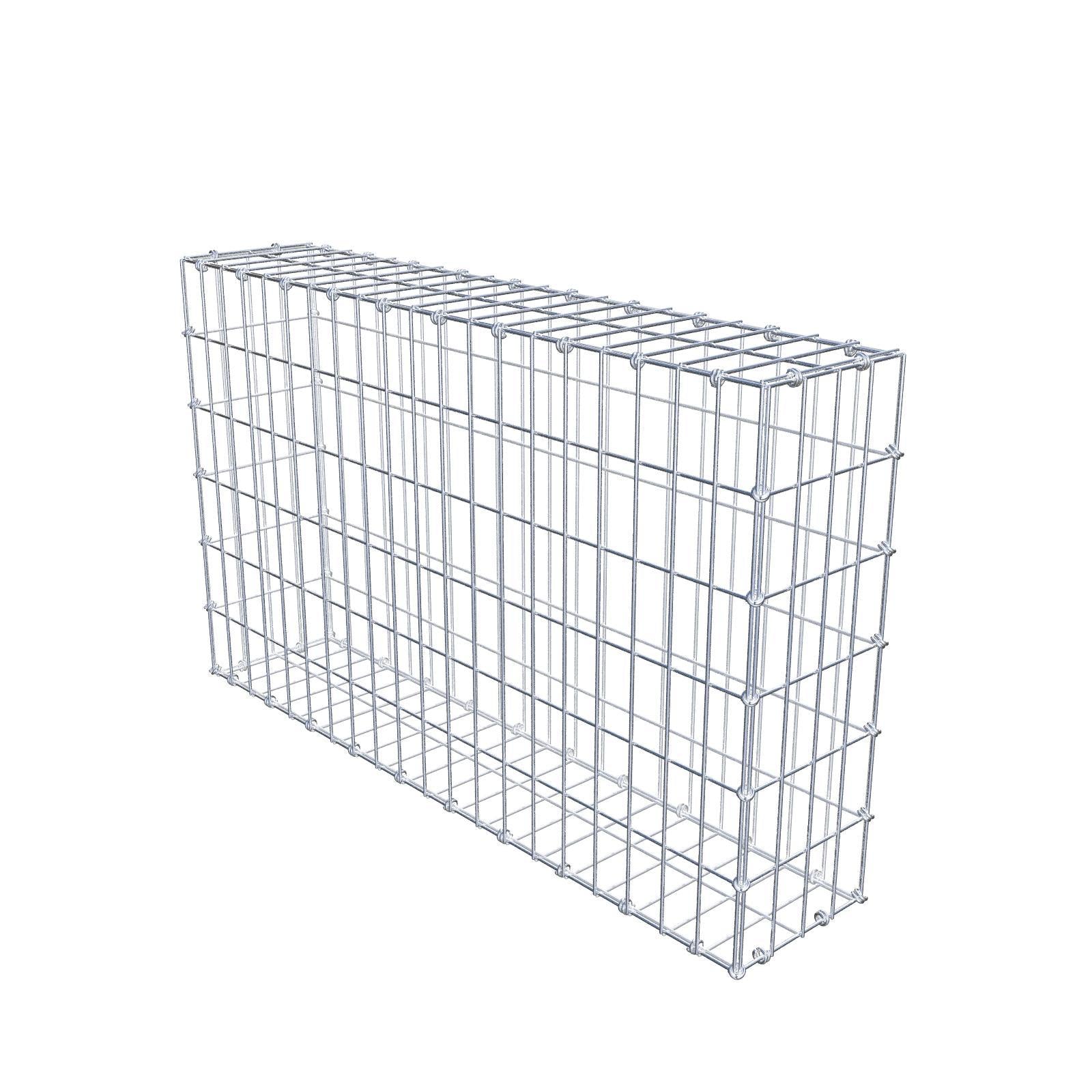Gabion 100 cm x 60 cm x 20 cm (L x H x P), mailles 5 x 10 cm, anneau en spirale