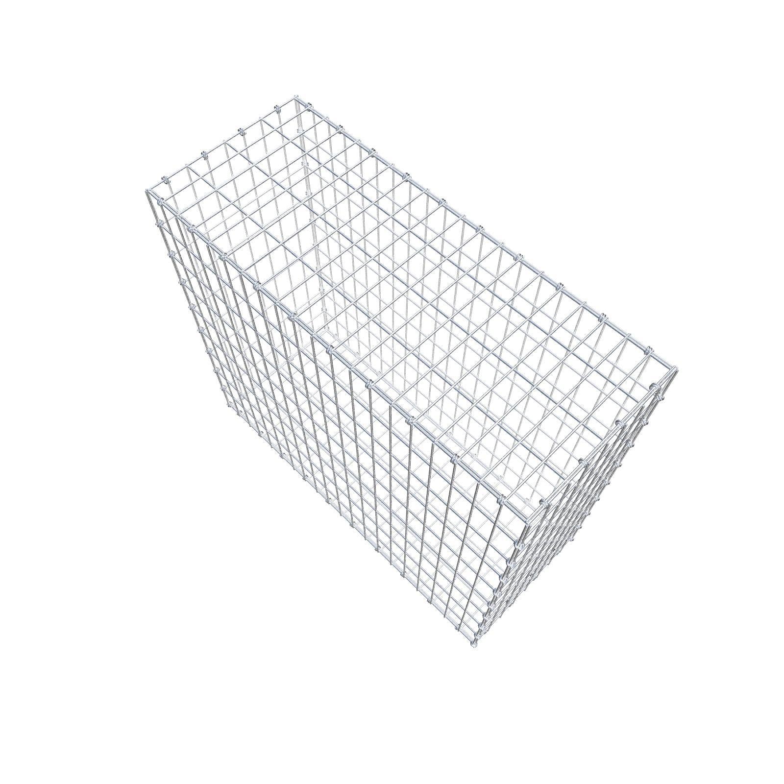 Gavión 100 cm x 90 cm x 40 cm (L x A x P), malla 5 x 10 cm, anillo en espiral