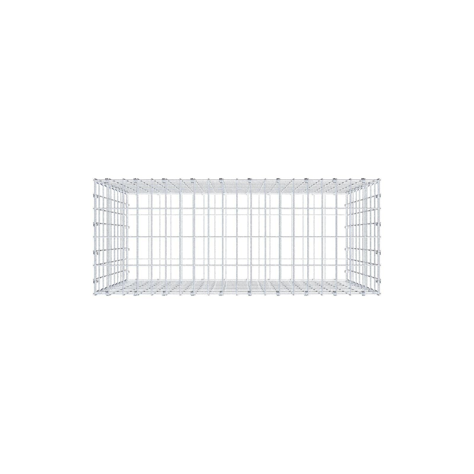 Gavión 100 cm x 90 cm x 40 cm (L x A x P), malla 5 x 10 cm, anillo en espiral