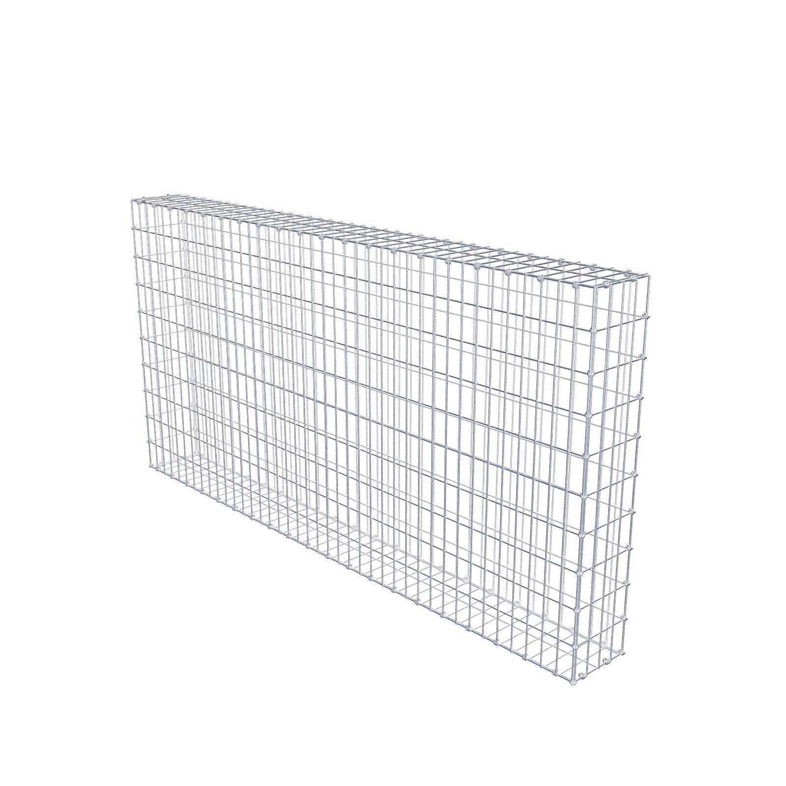 Gabion 200 cm x 100 cm x 20 cm (L x H x P), mailles 5 x 10 cm, anneau en spirale