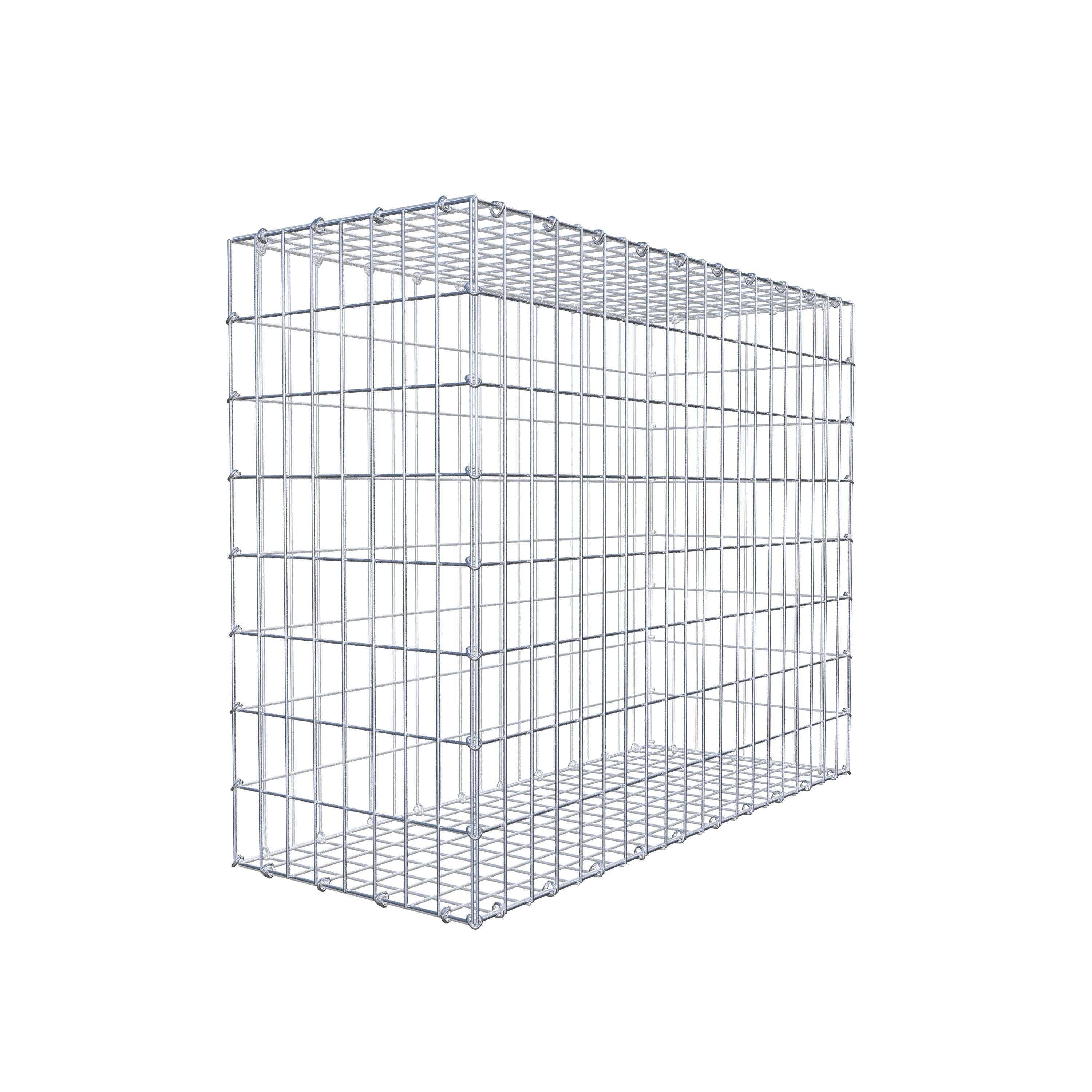 Gabion 100 cm x 80 cm x 40 cm (L x H x D), maskestørrelse 5 cm x 10 cm, C-ring
