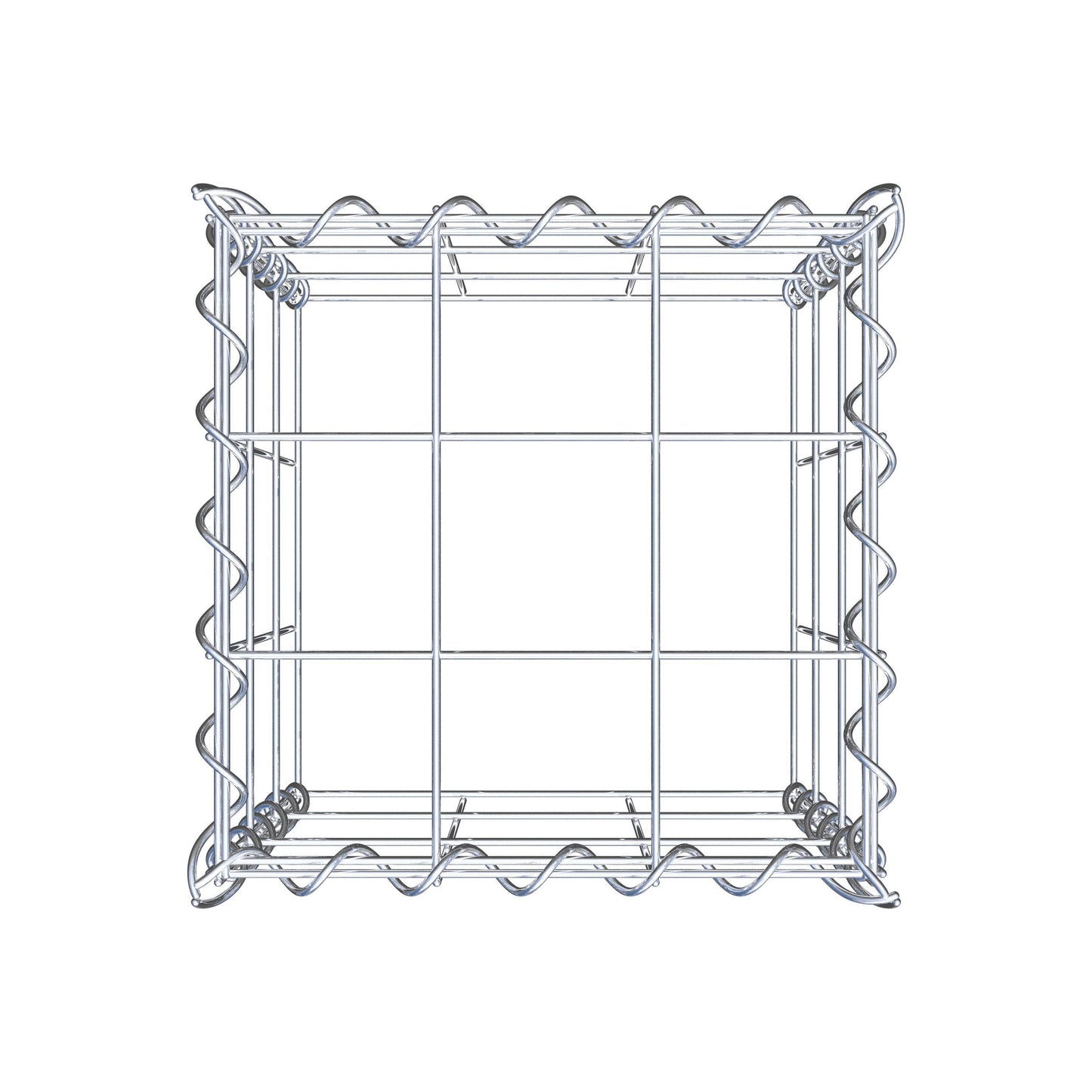 Gabião tipo 3 30 cm x 30 cm x 30 cm (C x A x P), malhagem 10 cm x 10 cm, espiral