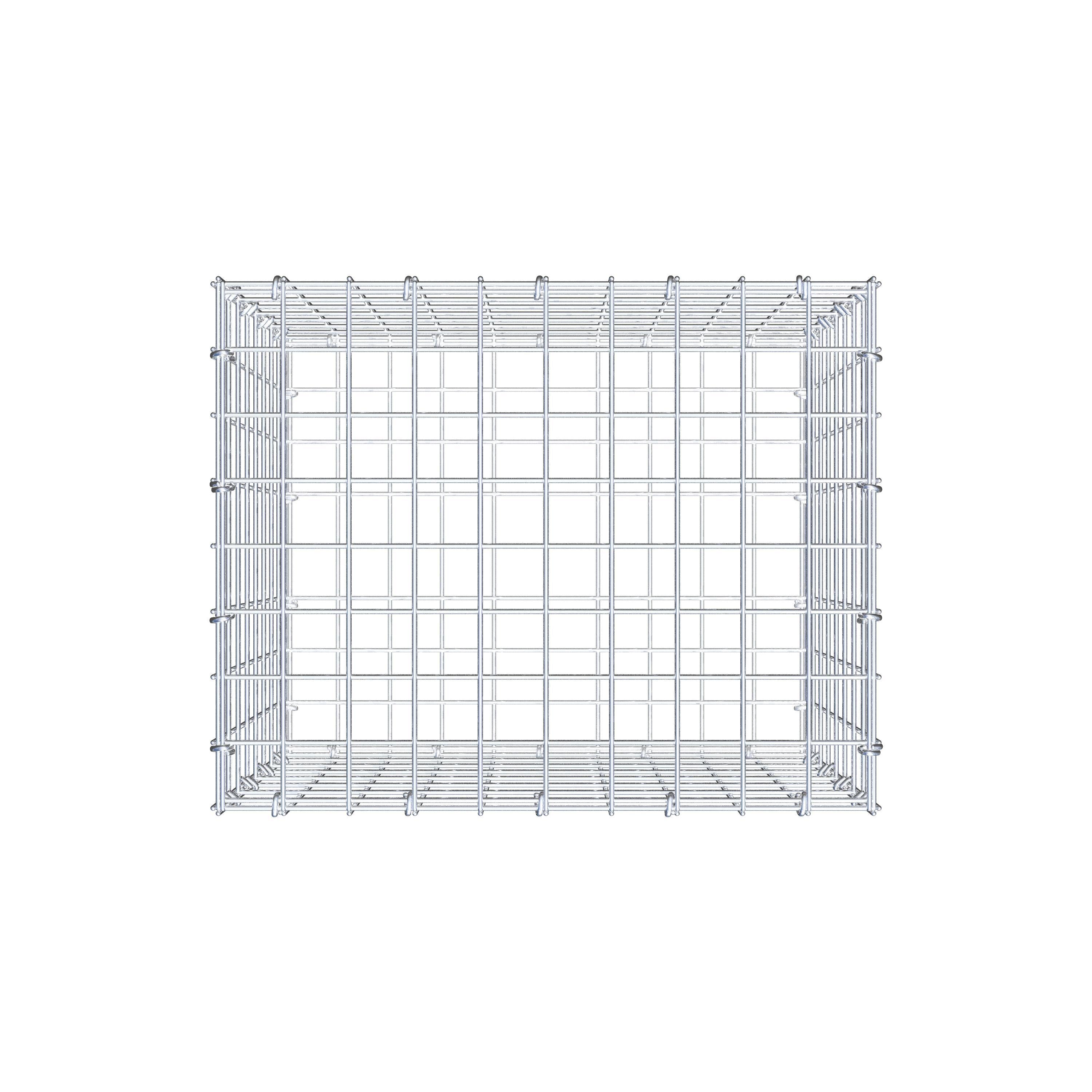 Gabion 50 cm x 40 cm x 40 cm (L x H x D), maskestørrelse 5 cm x 5 cm, C-ring