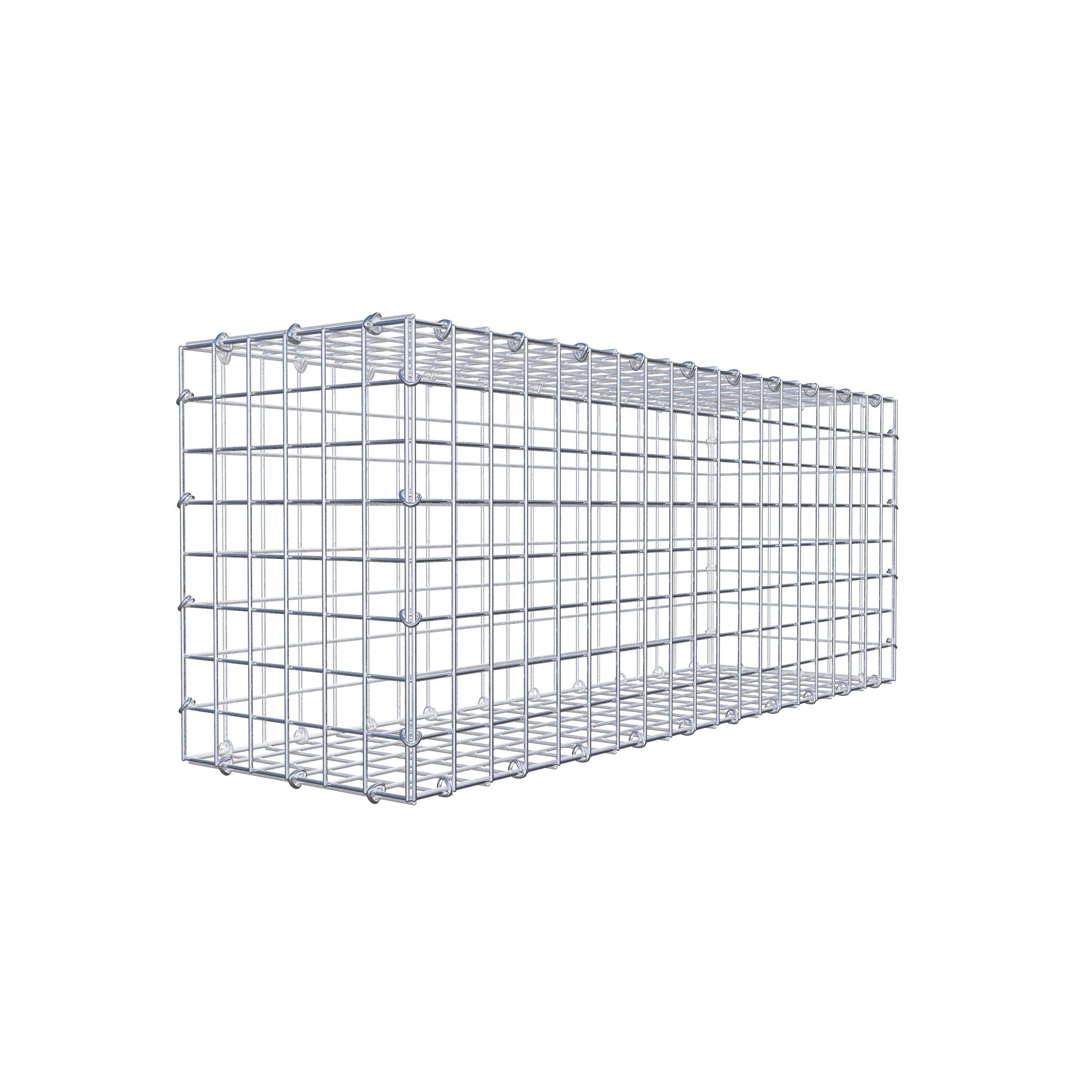 Gabion 100 cm x 40 cm x 30 cm (L x H x P), mailles 5 cm x 5 cm, anneau en C