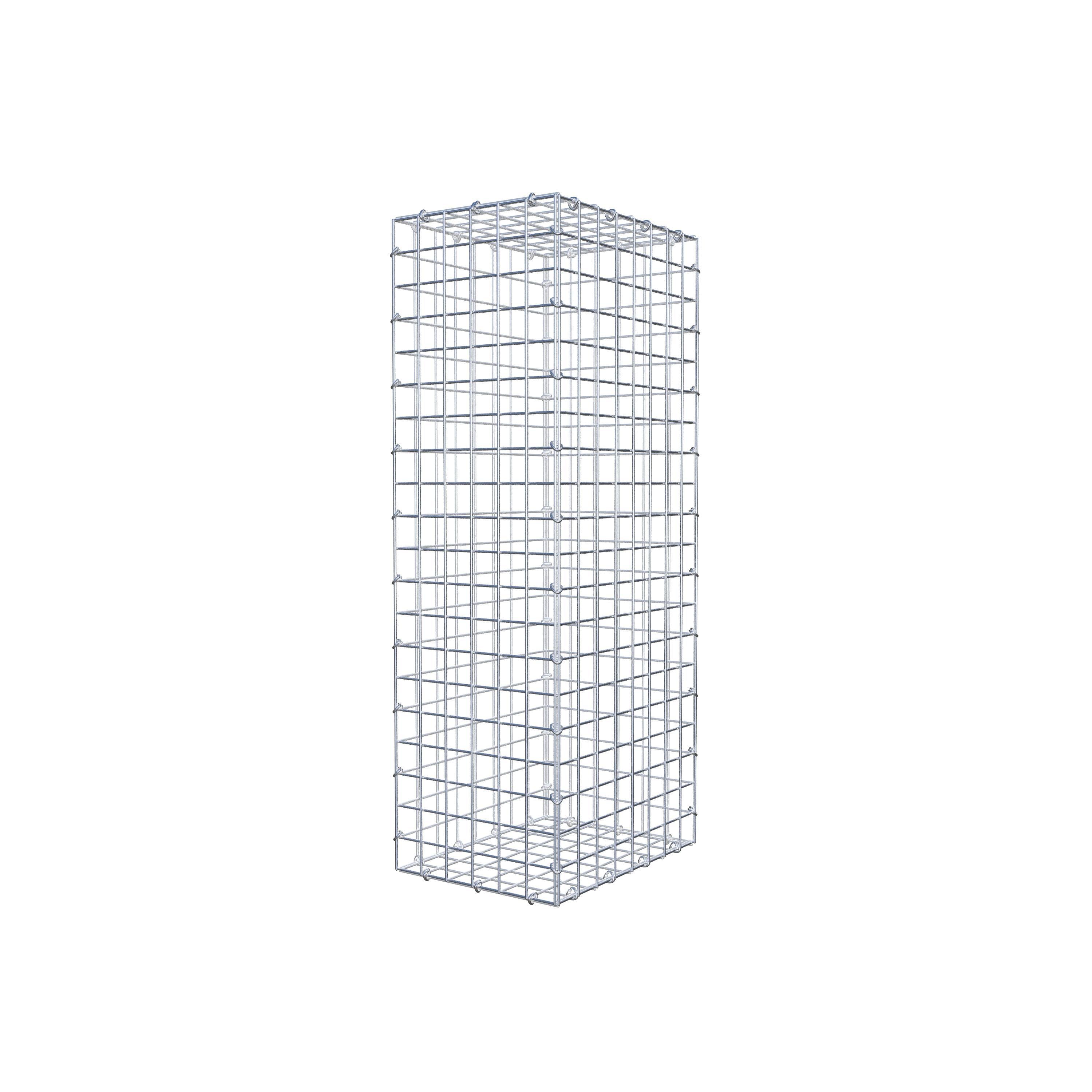 Gabion 100 cm x 40 cm x 30 cm (L x H x P), mailles 5 cm x 5 cm, anneau en C