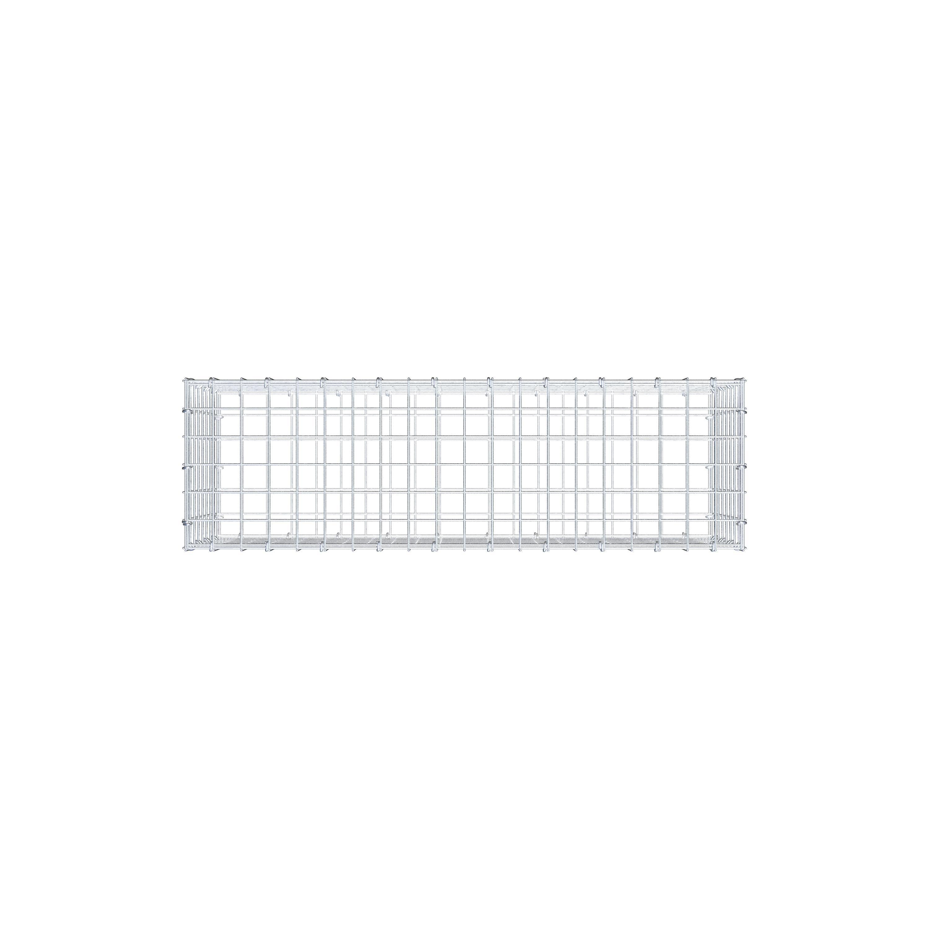 Gabion 100 cm x 40 cm x 30 cm (L x H x P), mailles 5 cm x 5 cm, anneau en C