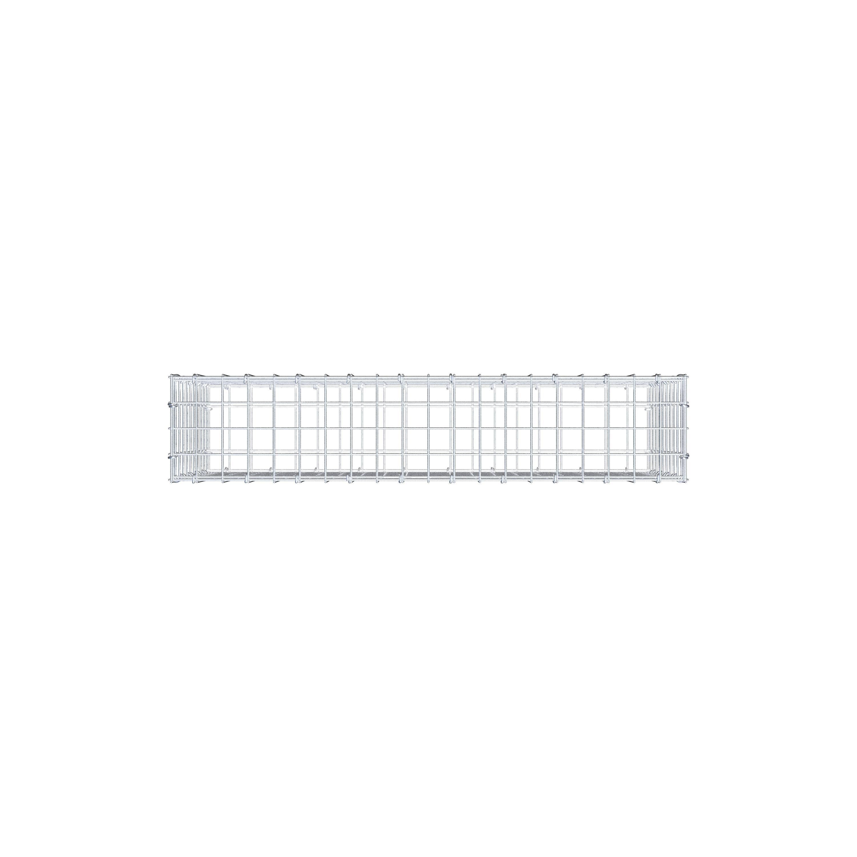 Gabion 100 cm x 50 cm x 20 cm (L x H x D), maskstorlek 5 cm x 5 cm, C-ring