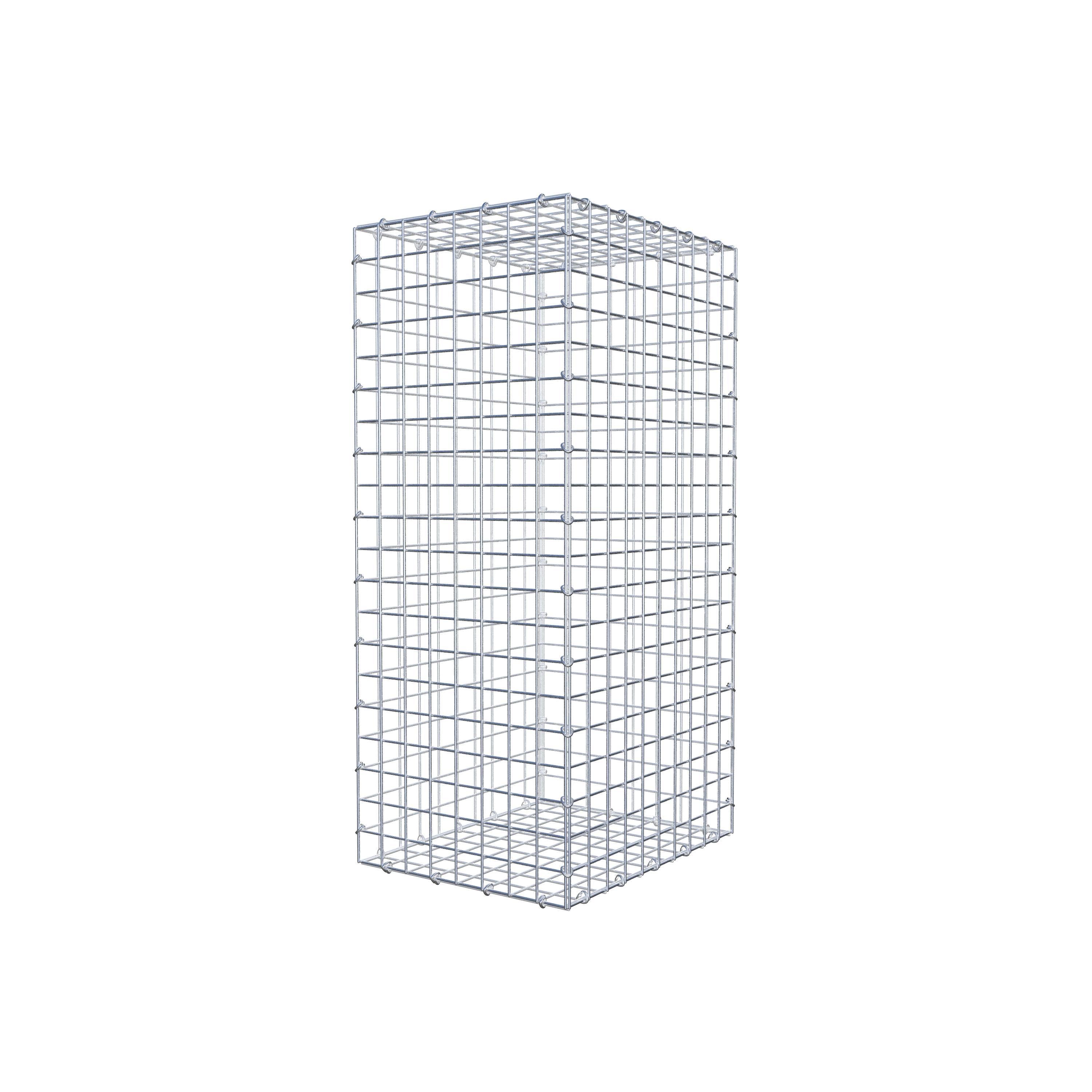 Gabion 100 cm x 50 cm x 40 cm (L x H x P), mailles 5 cm x 5 cm, anneau en C