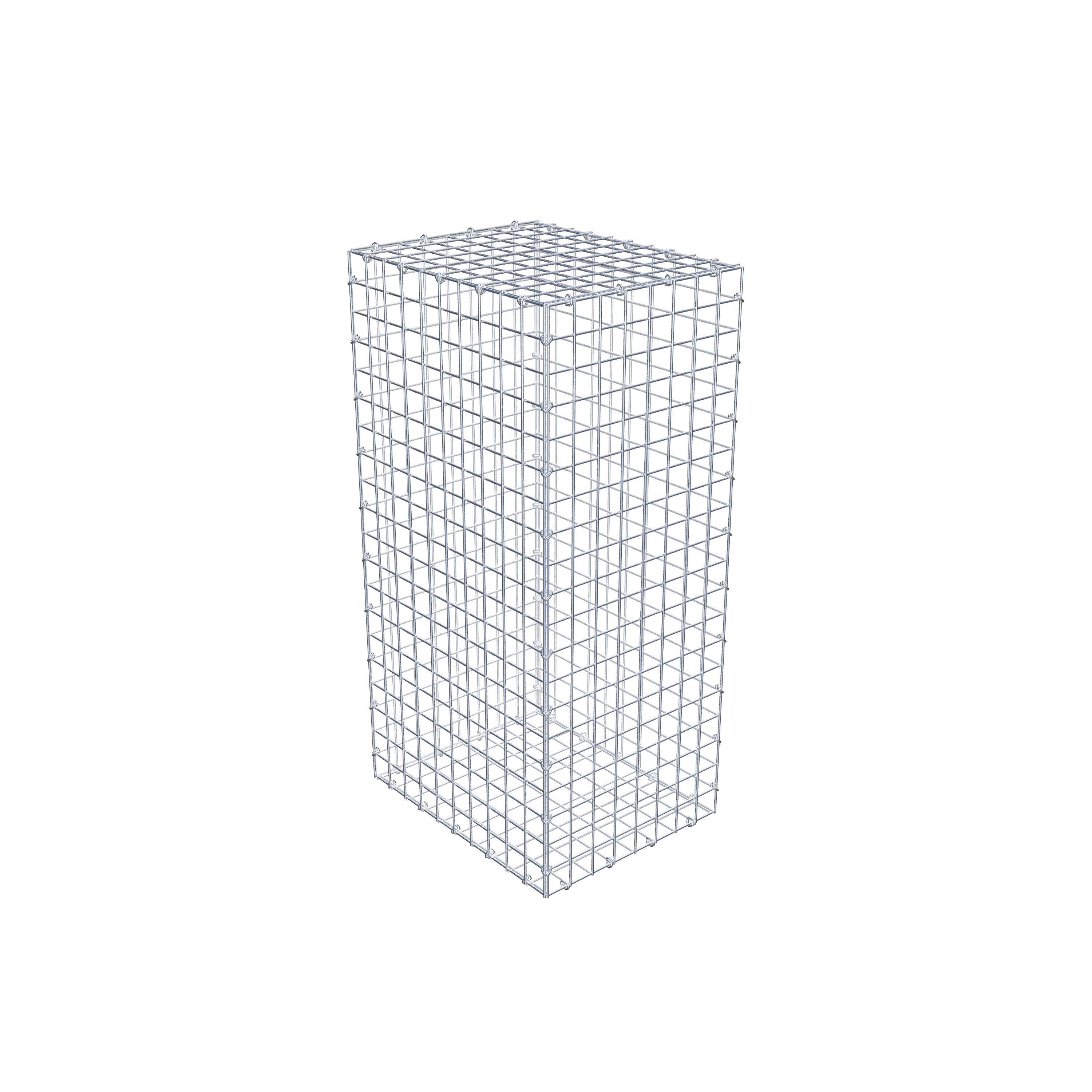 Gabion 100 cm x 50 cm x 40 cm (L x H x P), mailles 5 cm x 5 cm, anneau en C