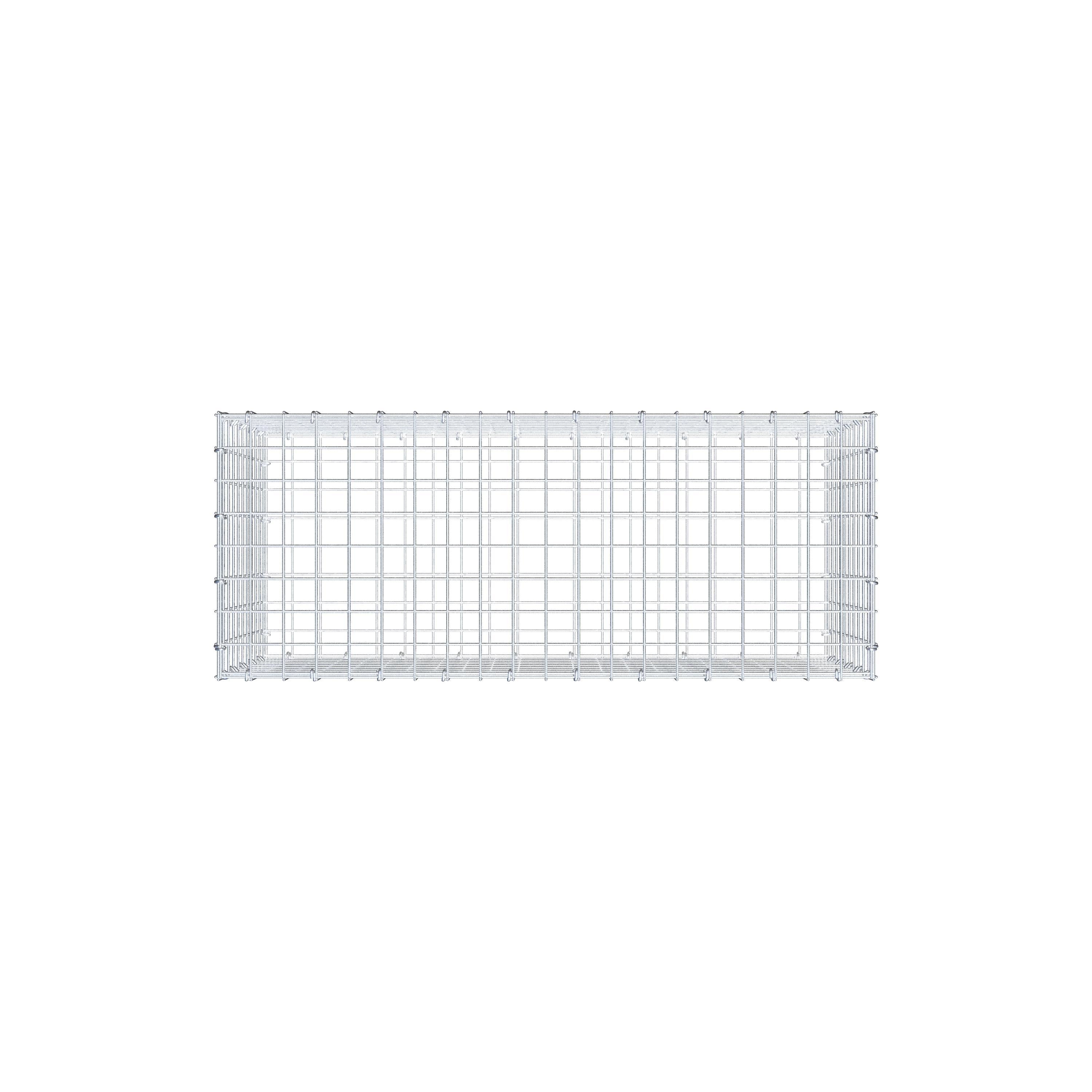 Gabion 100 cm x 50 cm x 40 cm (L x H x P), mailles 5 cm x 5 cm, anneau en C