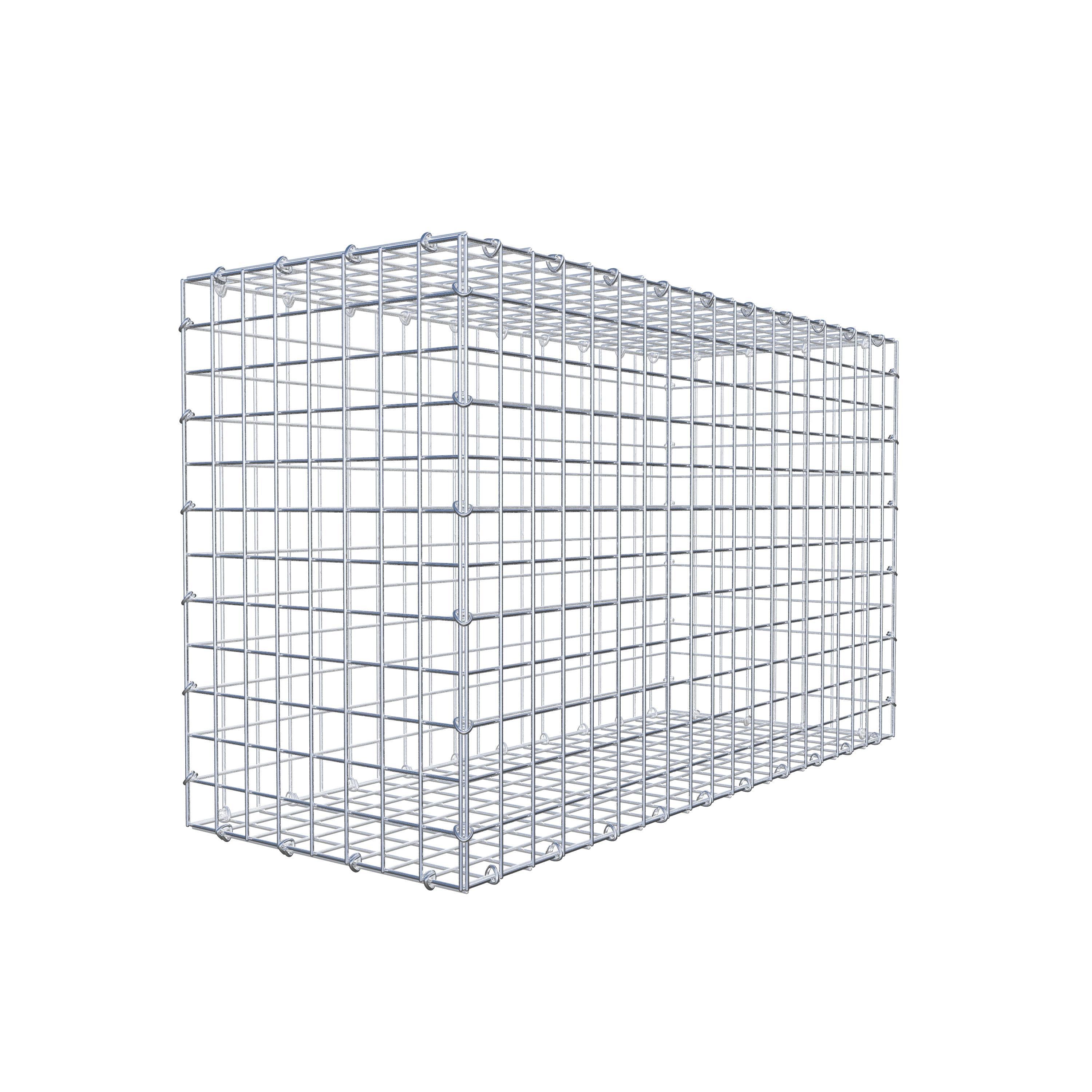 Gabion 100 cm x 60 cm x 40 cm (L x H x P), mailles 5 cm x 5 cm, anneau en C