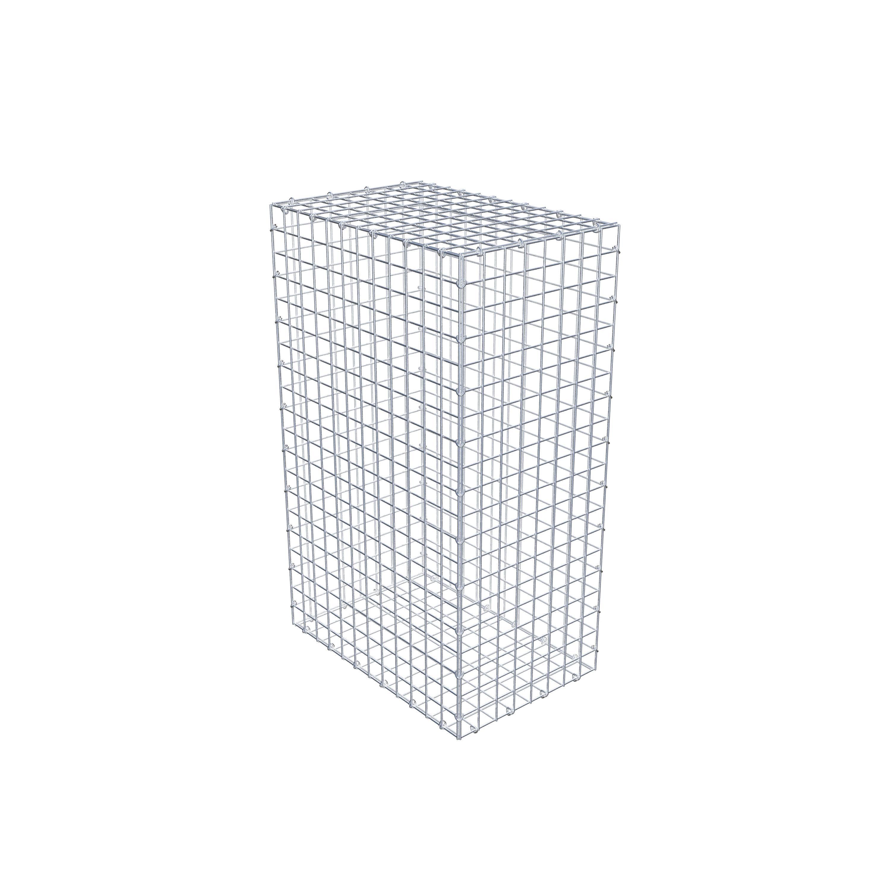 Gabion 100 cm x 60 cm x 40 cm (L x H x P), mailles 5 cm x 5 cm, anneau en C