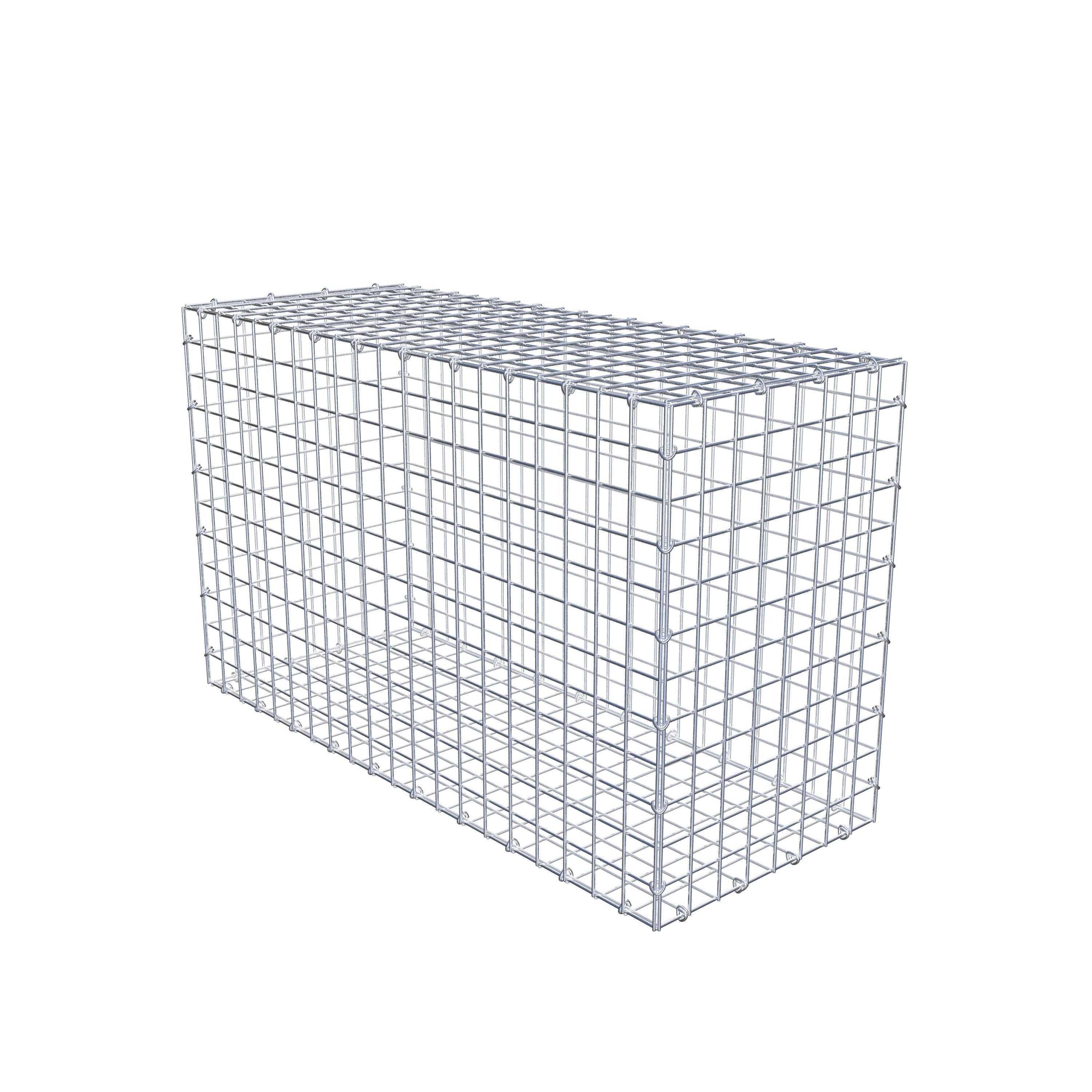Gabion 100 cm x 60 cm x 40 cm (L x H x P), mailles 5 cm x 5 cm, anneau en C