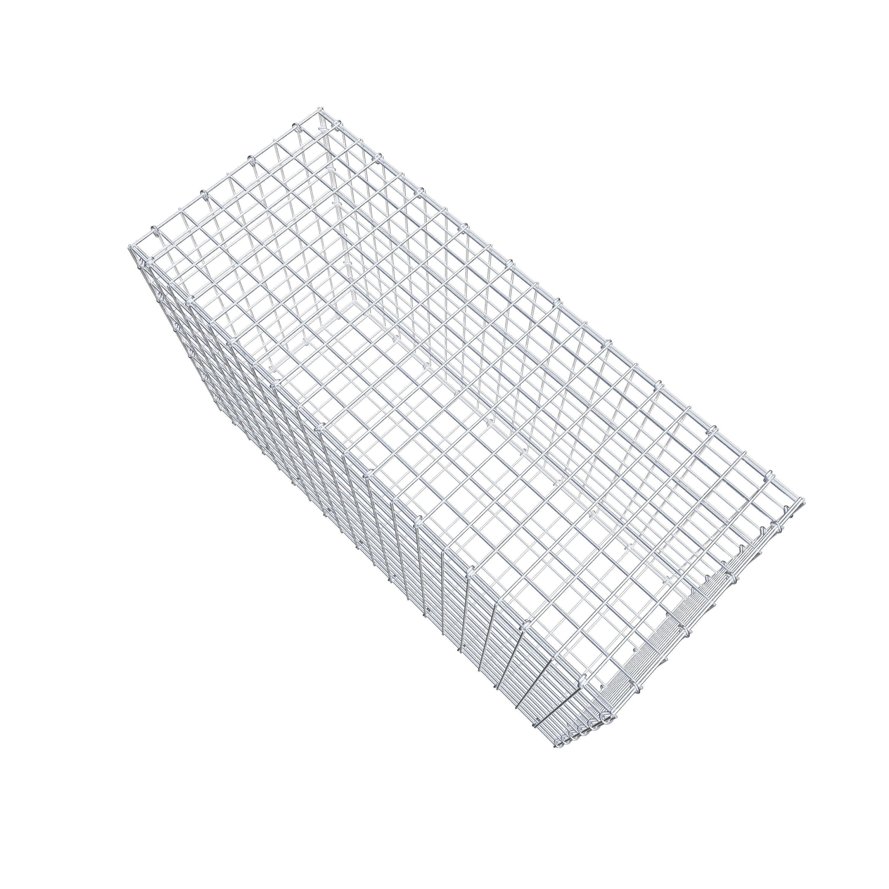 Gabion 100 cm x 60 cm x 40 cm (L x H x P), mailles 5 cm x 5 cm, anneau en C