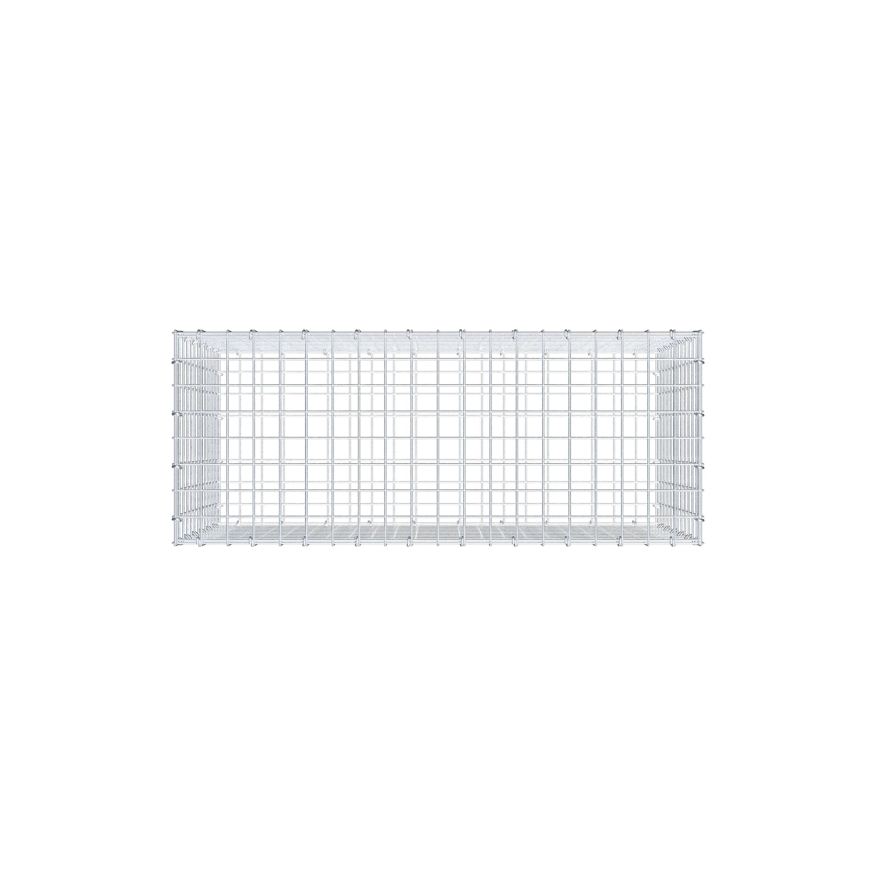Gabion 100 cm x 60 cm x 40 cm (L x H x P), mailles 5 cm x 5 cm, anneau en C