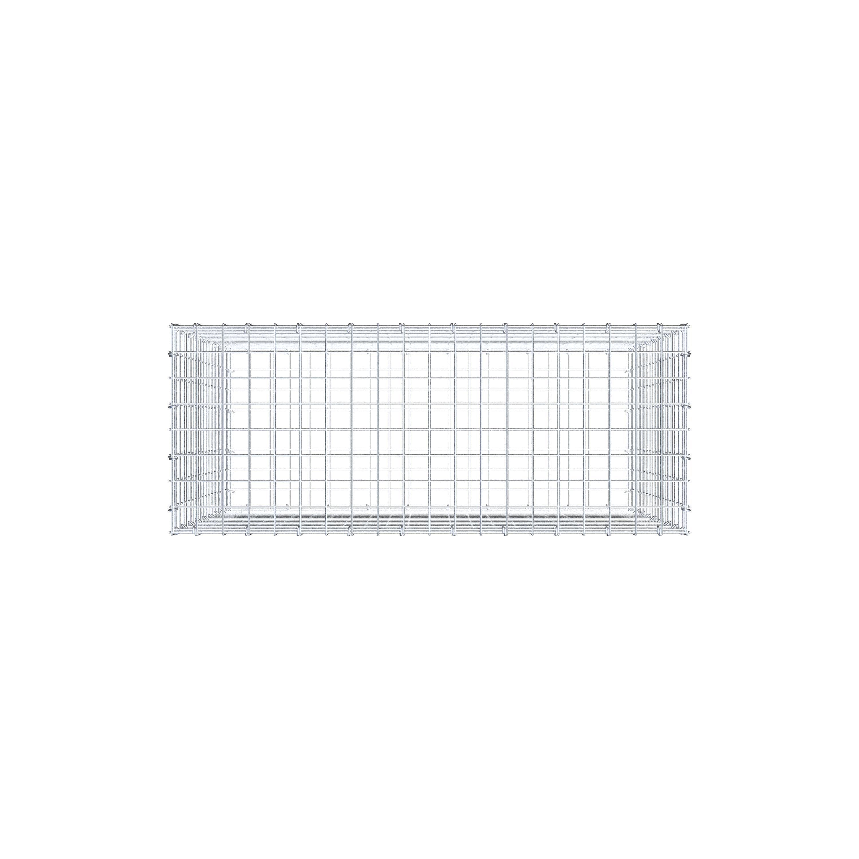 Gabione 100 cm x 90 cm x 40 cm (L x H x T), Maschenweite 5 cm x 5 cm, C-Ring