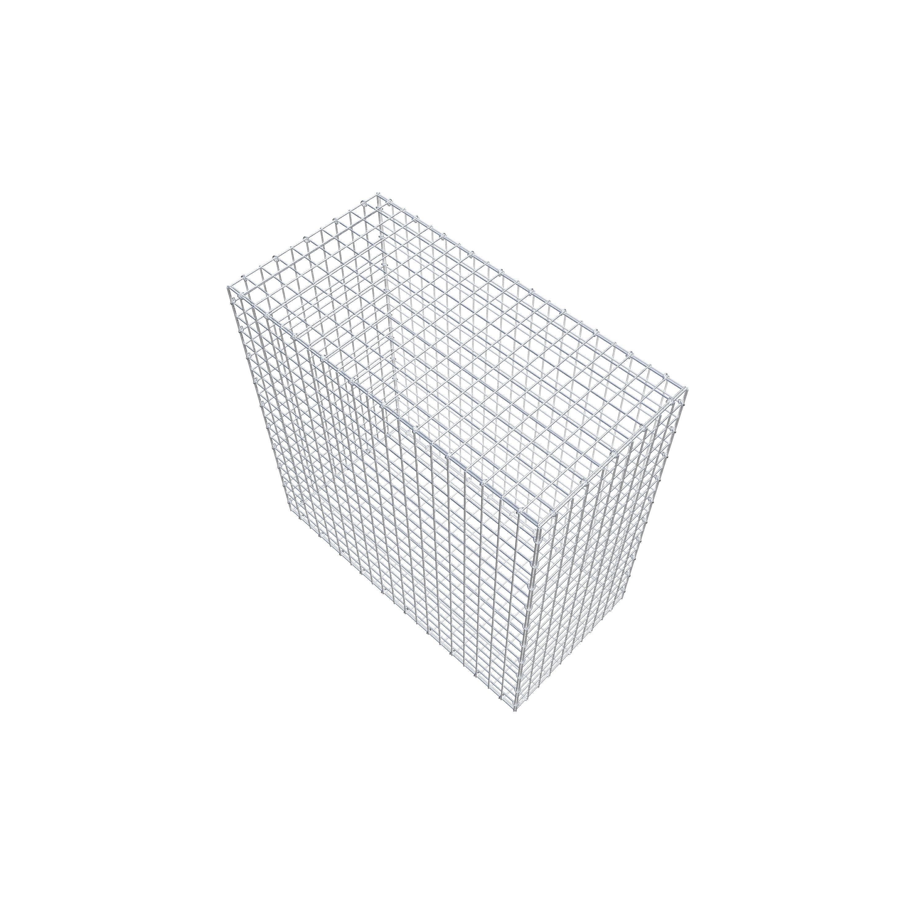 Gabion 100 cm x 100 cm x 50 cm (L x H x P), mailles 5 cm x 5 cm, anneau en C