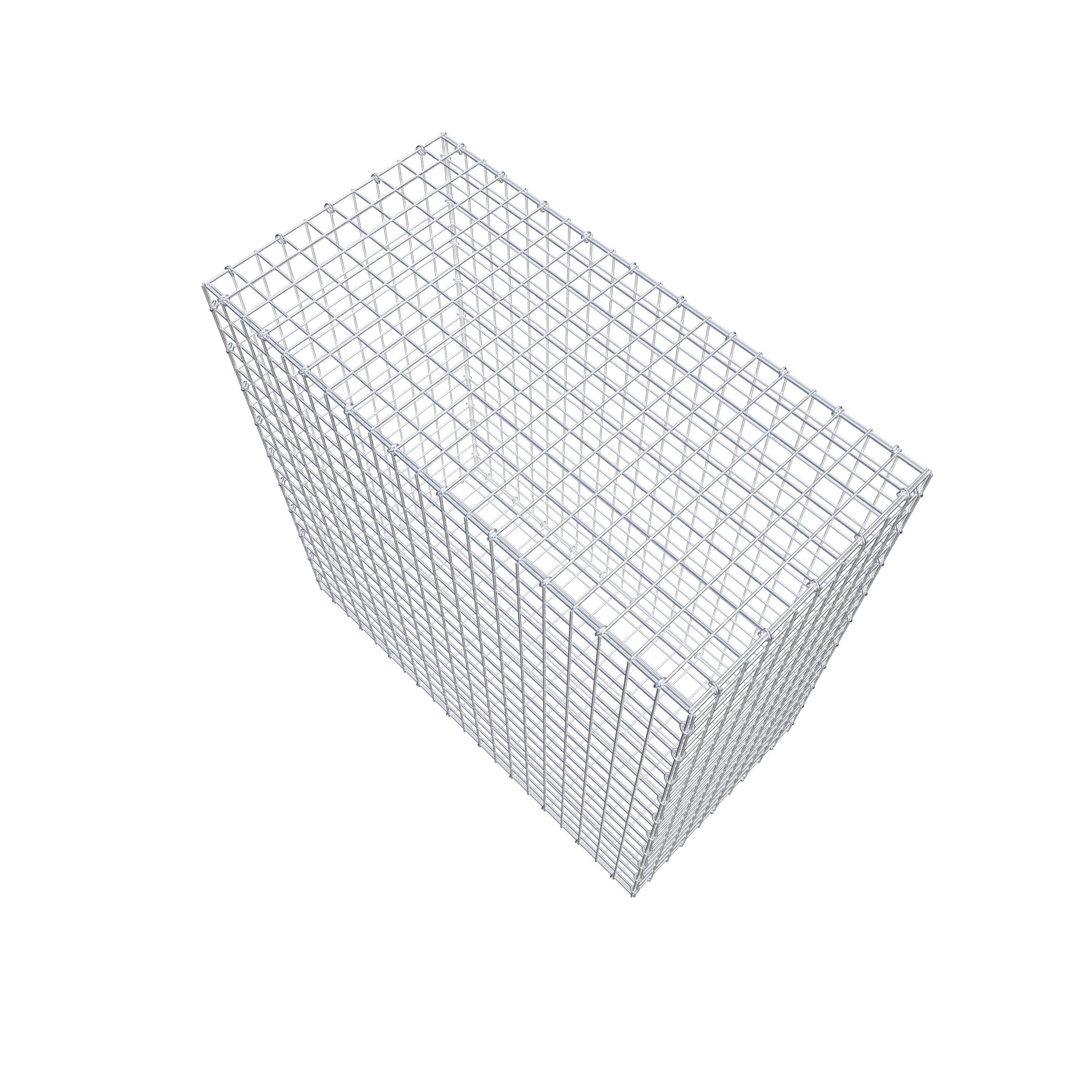 Gabion 100 cm x 100 cm x 50 cm (L x H x P), mailles 5 cm x 5 cm, anneau en C
