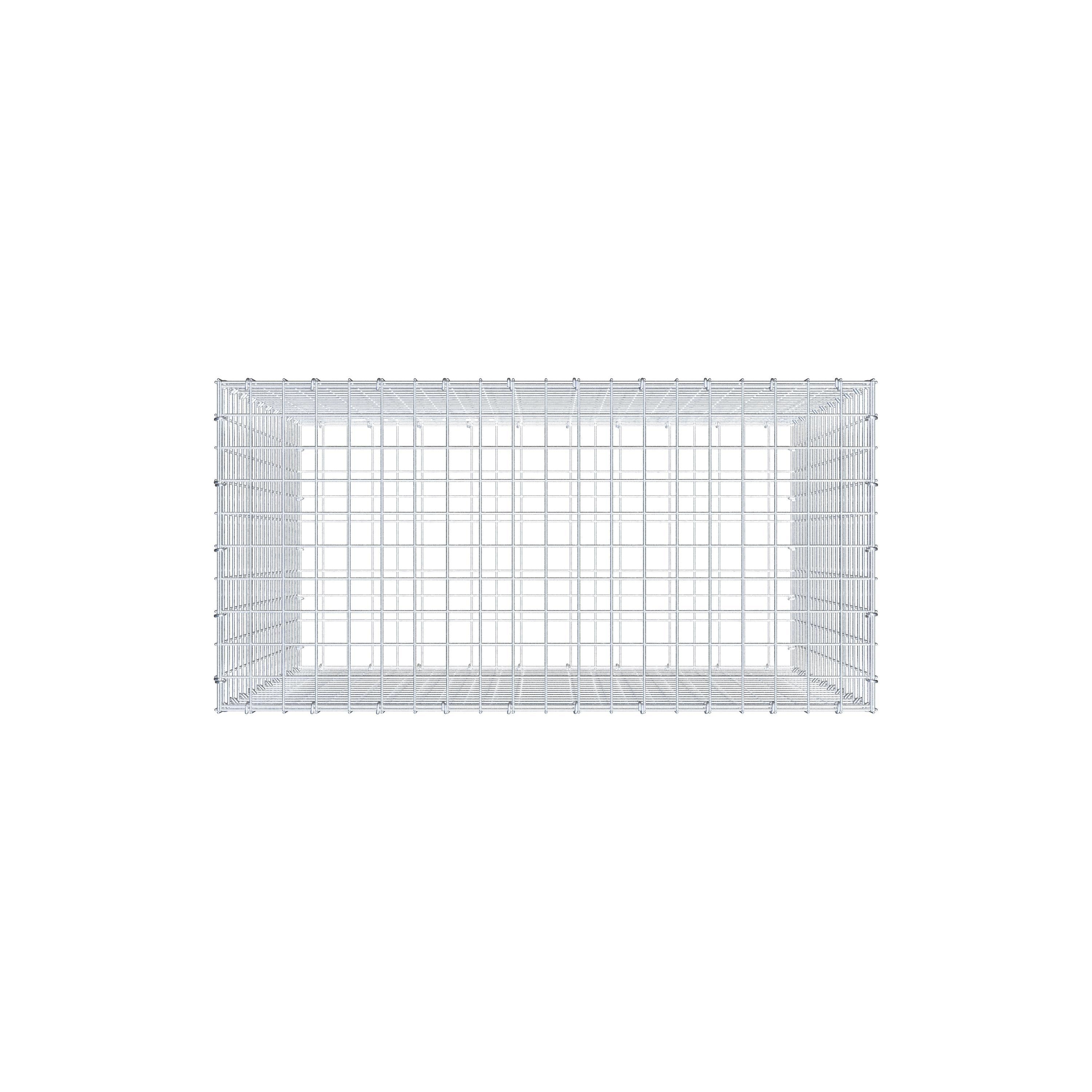 Gabion 100 cm x 100 cm x 50 cm (L x H x P), mailles 5 cm x 5 cm, anneau en C