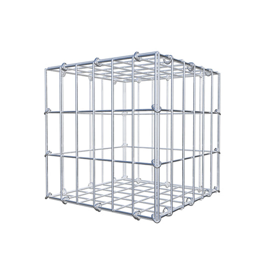 Gabbione 30 cm x 30 cm x 30 cm (L x H x P), maglia 5 cm x 10 cm, anello a C