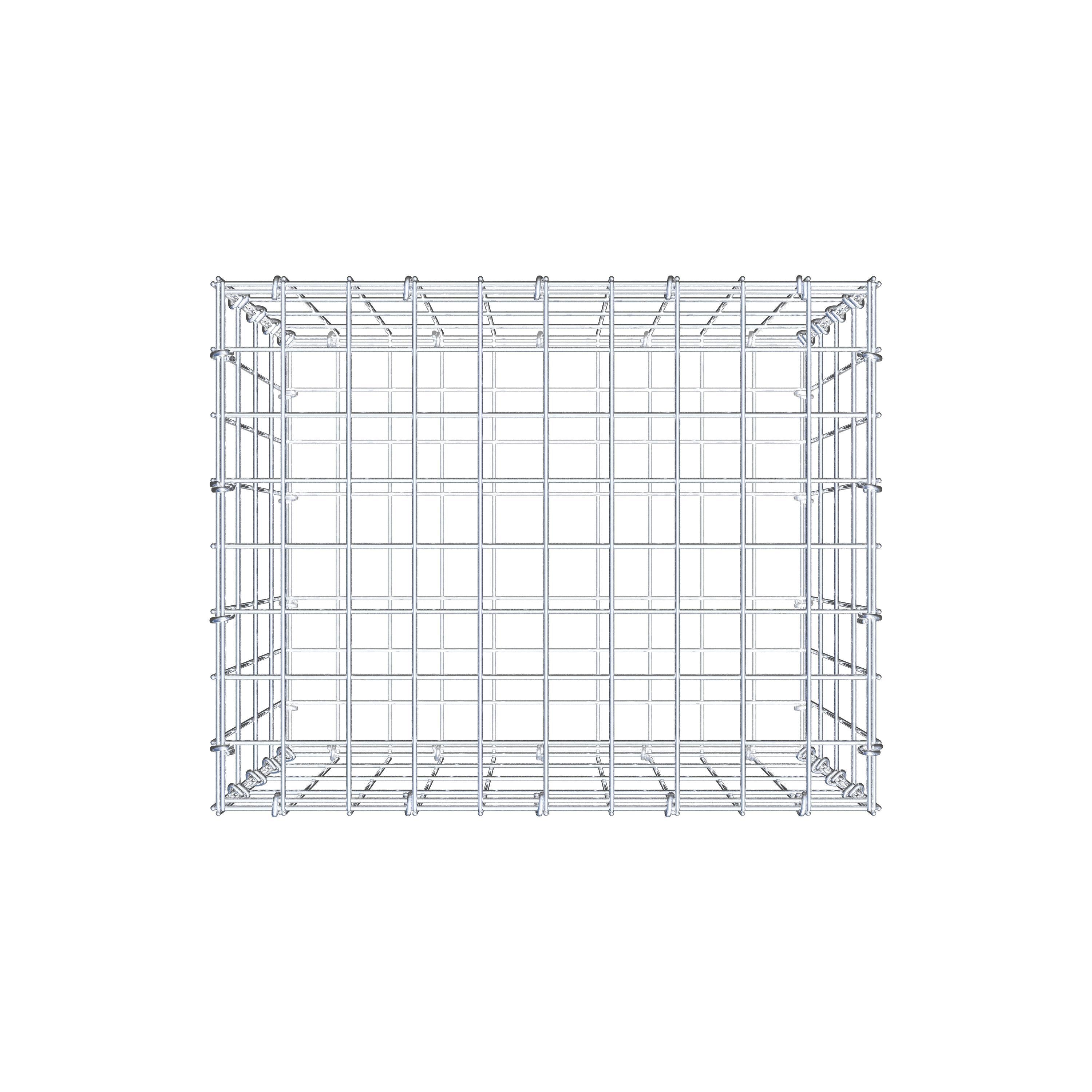 Gabion 50 cm x 40 cm x 40 cm (L x H x D), mesh size 5 cm x 10 cm, C-ring