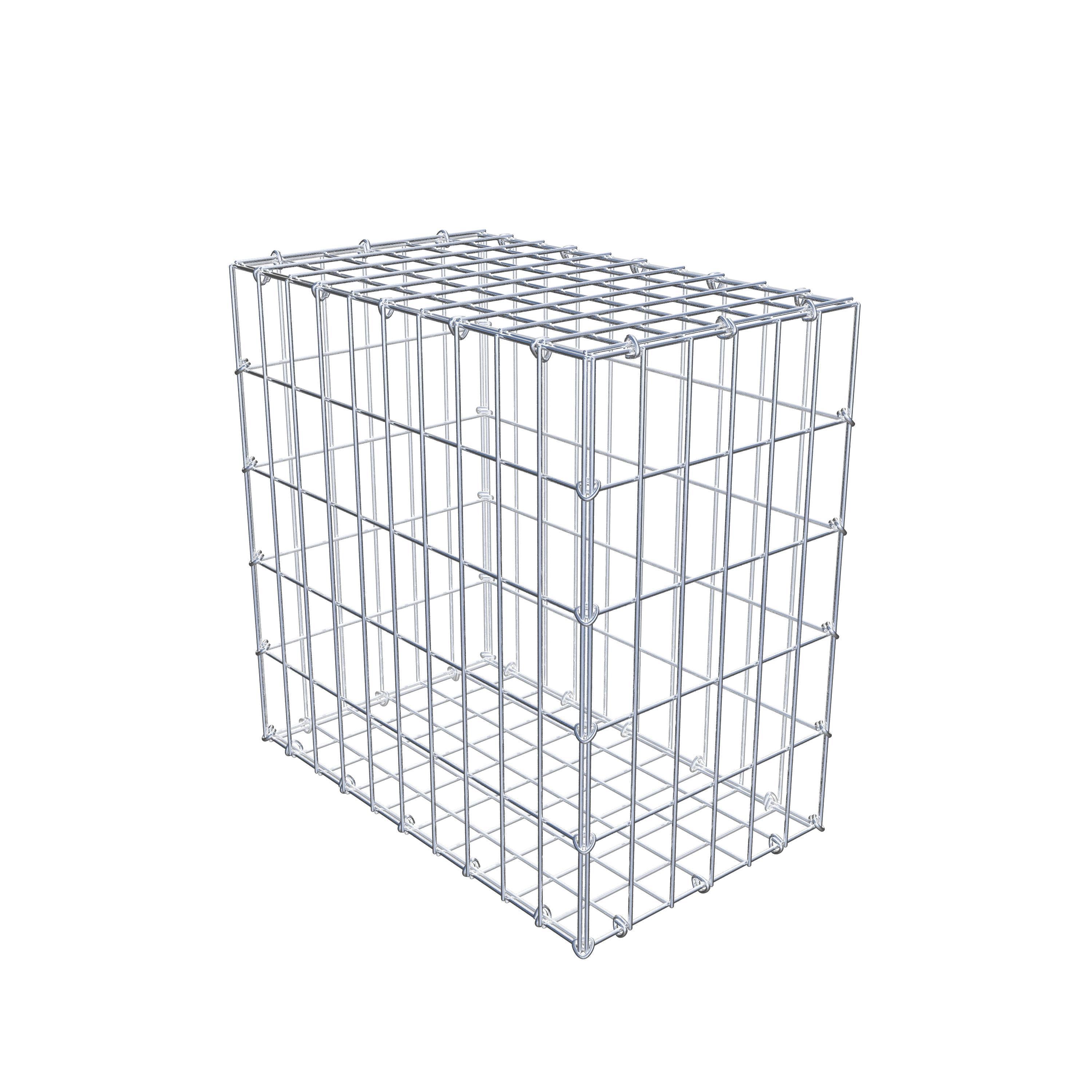Gabion 50 cm x 50 cm x 30 cm (L x H x P), mailles 5 cm x 10 cm, anneau en C